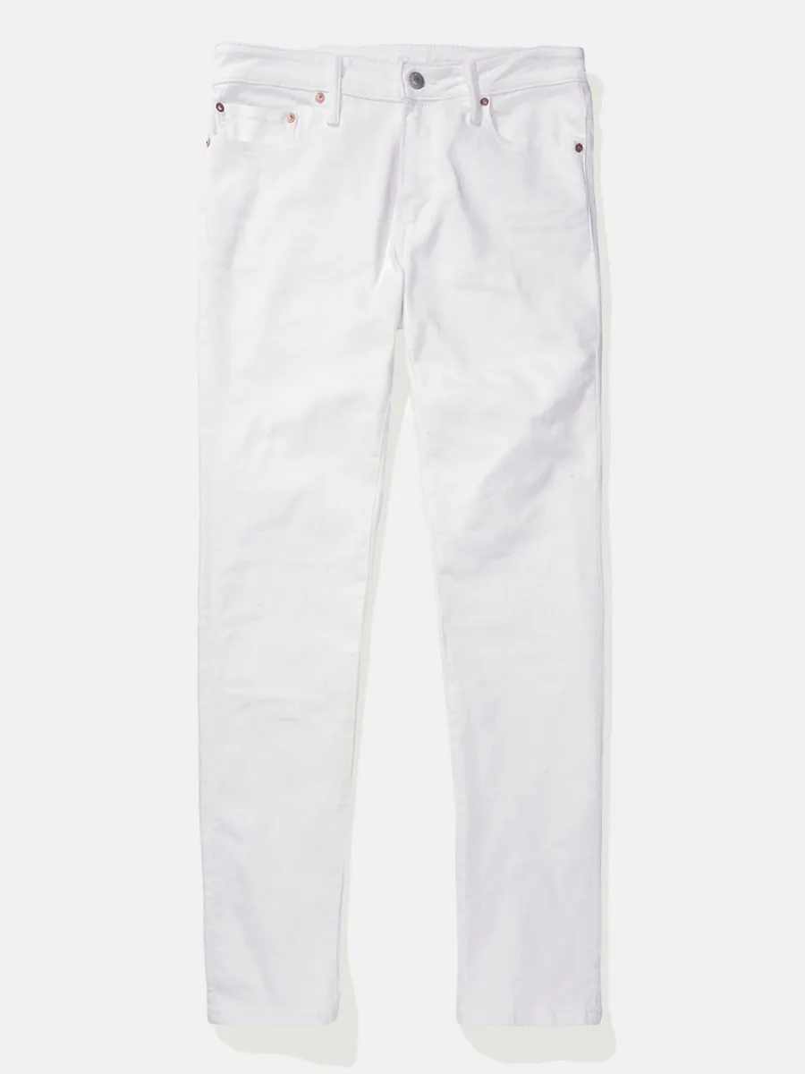AMERICAN EAGLE MEN INTL EXCLUSIVE WHITE CLEAN SLIM FIT 100 WHITE