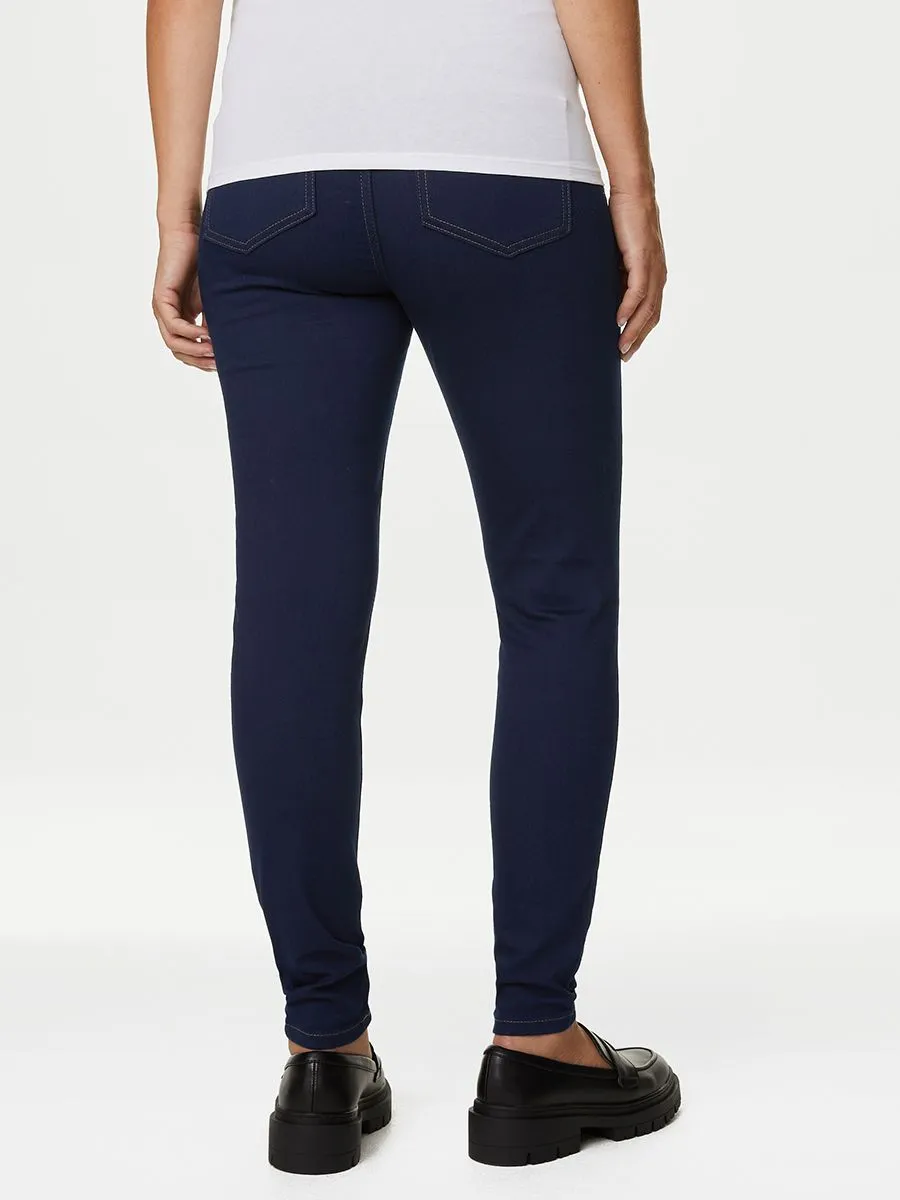 MARKS & SPENCER Women Jeggings Maternity Over Bump Indigo Mix