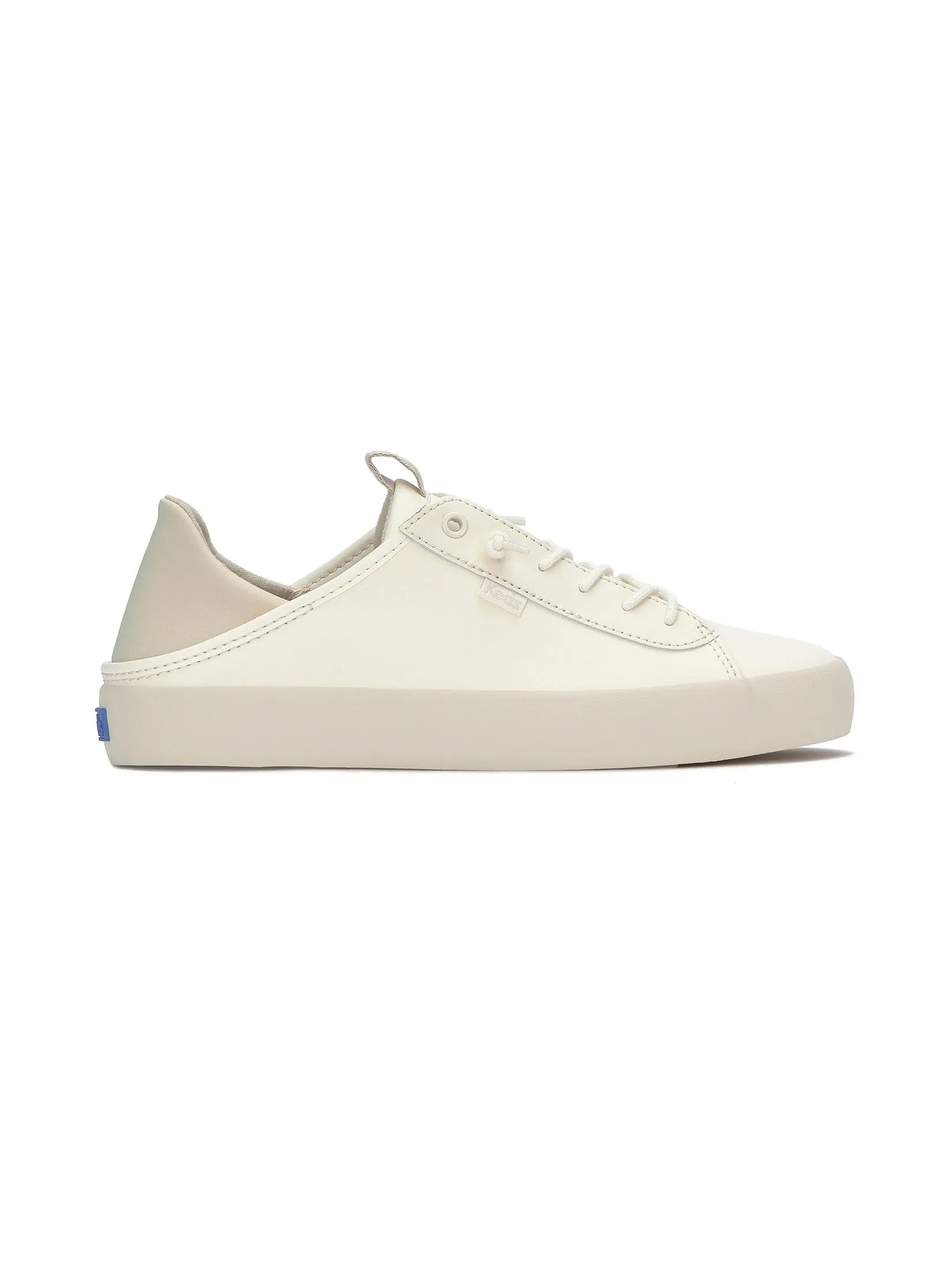 KEDS Women Kickback Crashback Leather Tone Off Egret/Oatmeal