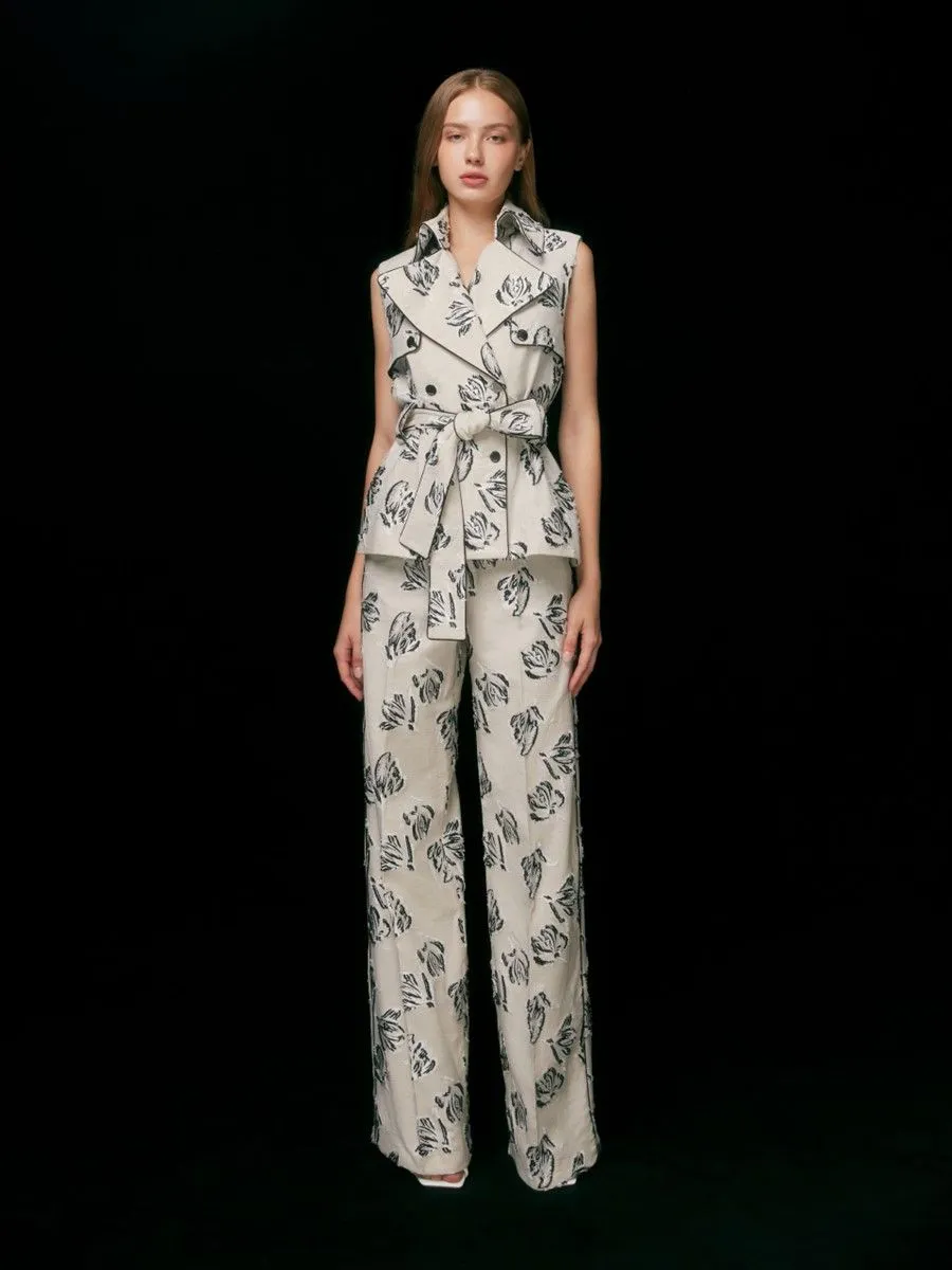 ASAVA (AW23) Rosalia Classic Women High-waisted Pants Ivory