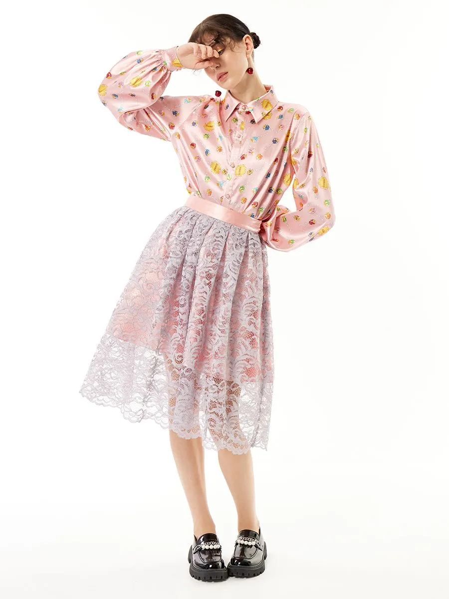 ICONIC WOMAN PINK FINI SKIRT