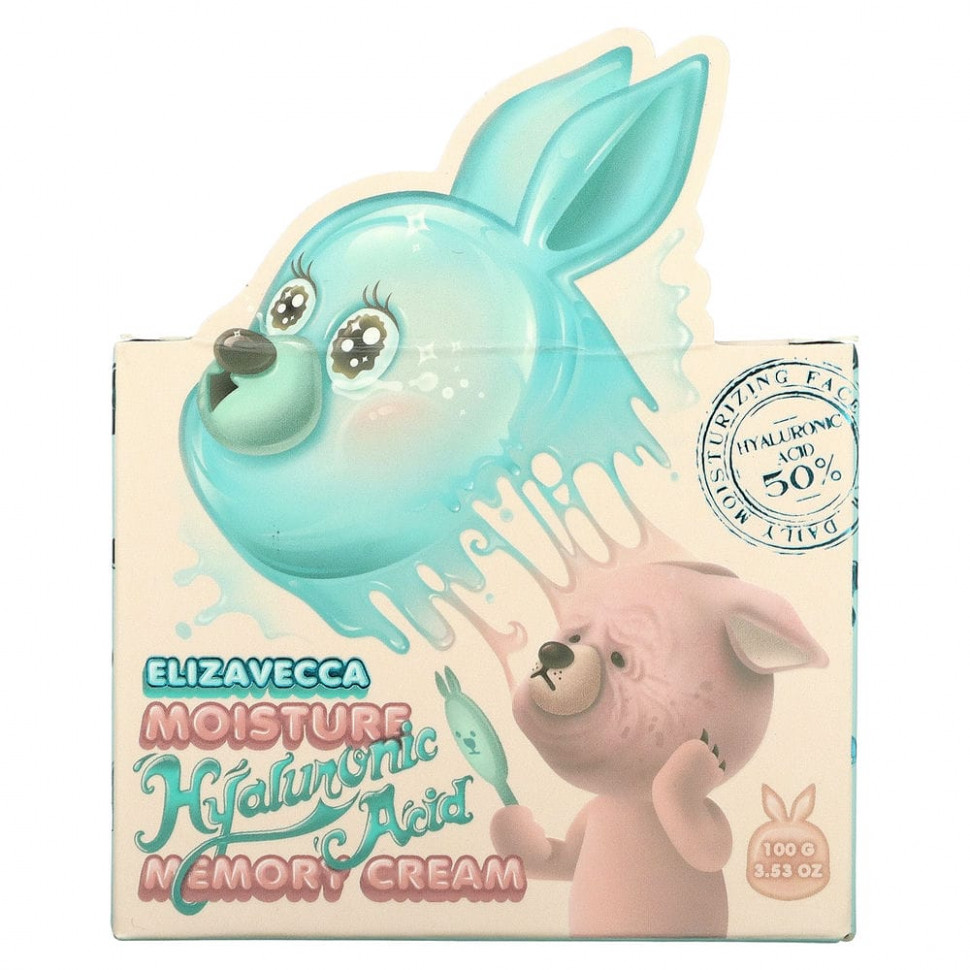 Elizavecca, Антивозрастной увлажняющий крем с гиалуроновой кислотой, 100 г (3,53 унции)
