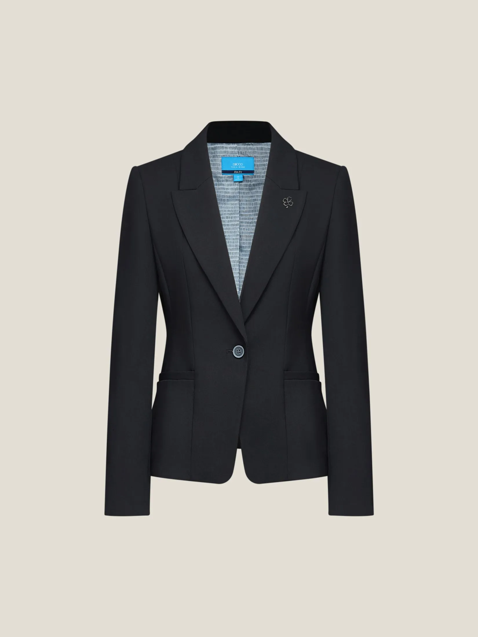 G2000 Women Clothing Rayon Blend Suit Blazer Slim Fit - Black