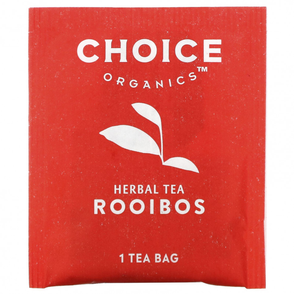Choice Organic Teas, Herbal Tea, ройбуш, без кофеина, 16 чайных пакетиков, 32 г (1,12 унции)