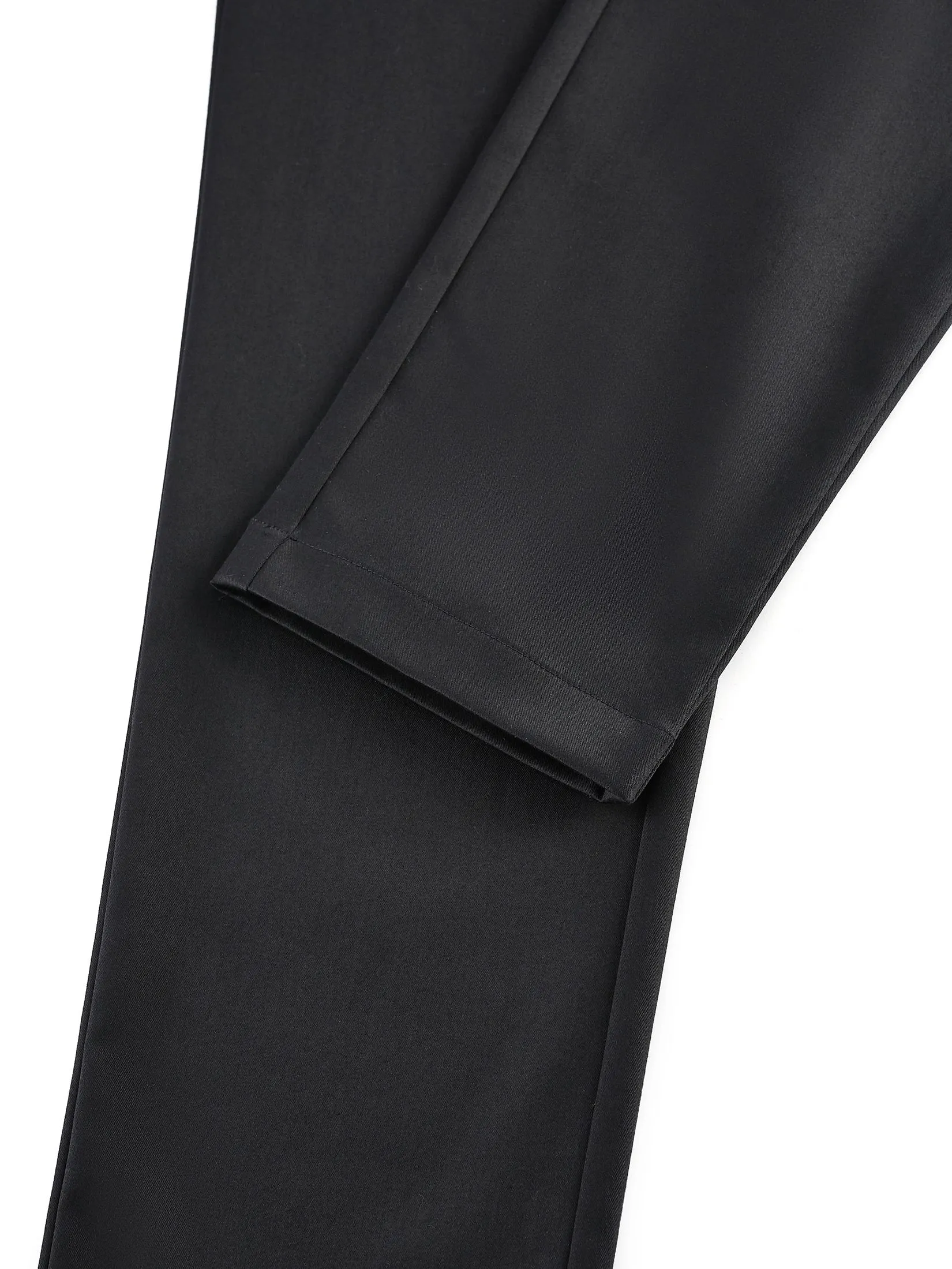 G2000 Women Clothing Cotton Blend Cropped Cigarette Casual Pants  Cropped Cigarette Shape - Black