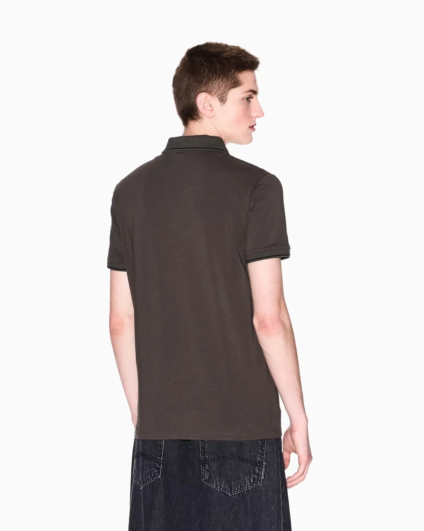 ARMANI EXCHANGE POLO Men 8NZF71-ZJH2Z-U8120 Black