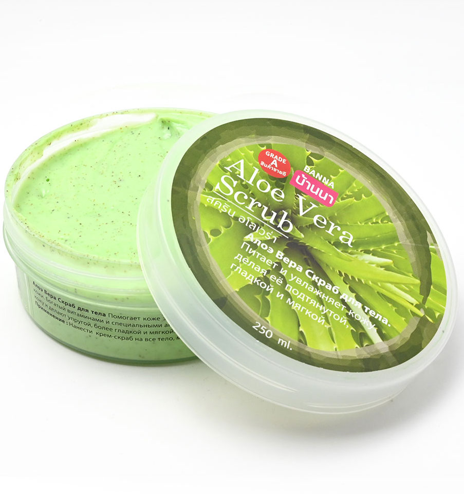 Увлажняющий скраб для тела с алоэ вера Banna 250 мл