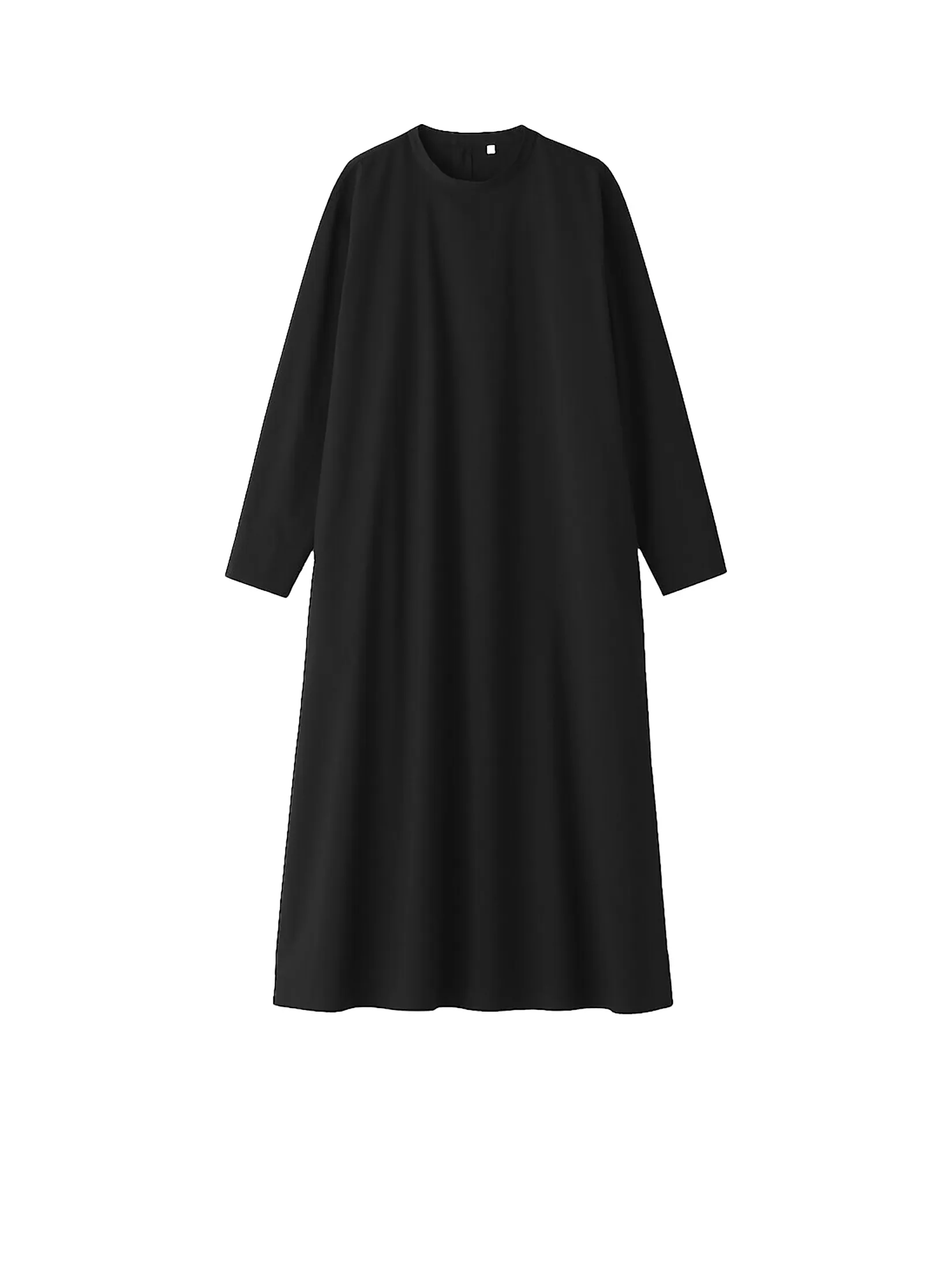 MUJI Women Dress Long Sleeve Quick Dry Broadcloth