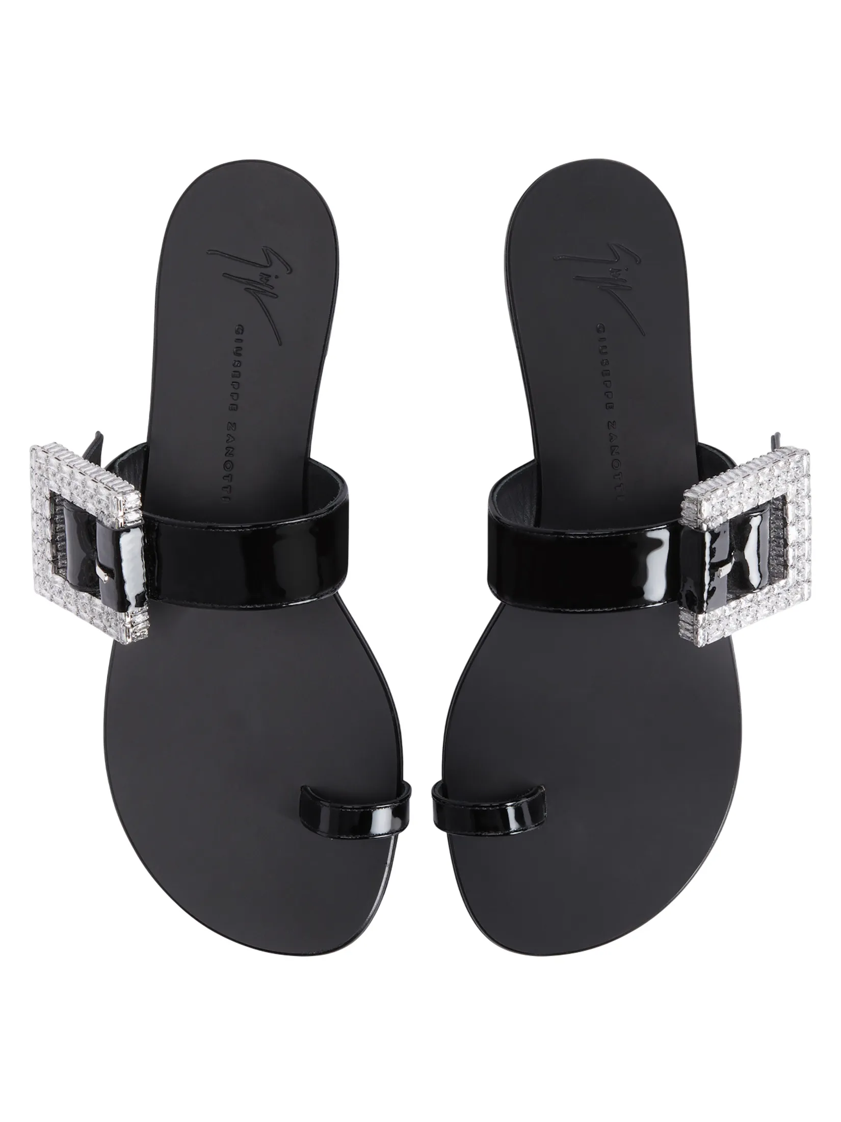 GIUSEPPE ZANOTTI Women Sandals THE MISS BUCKLE SANDAL TIN.PASS NERO