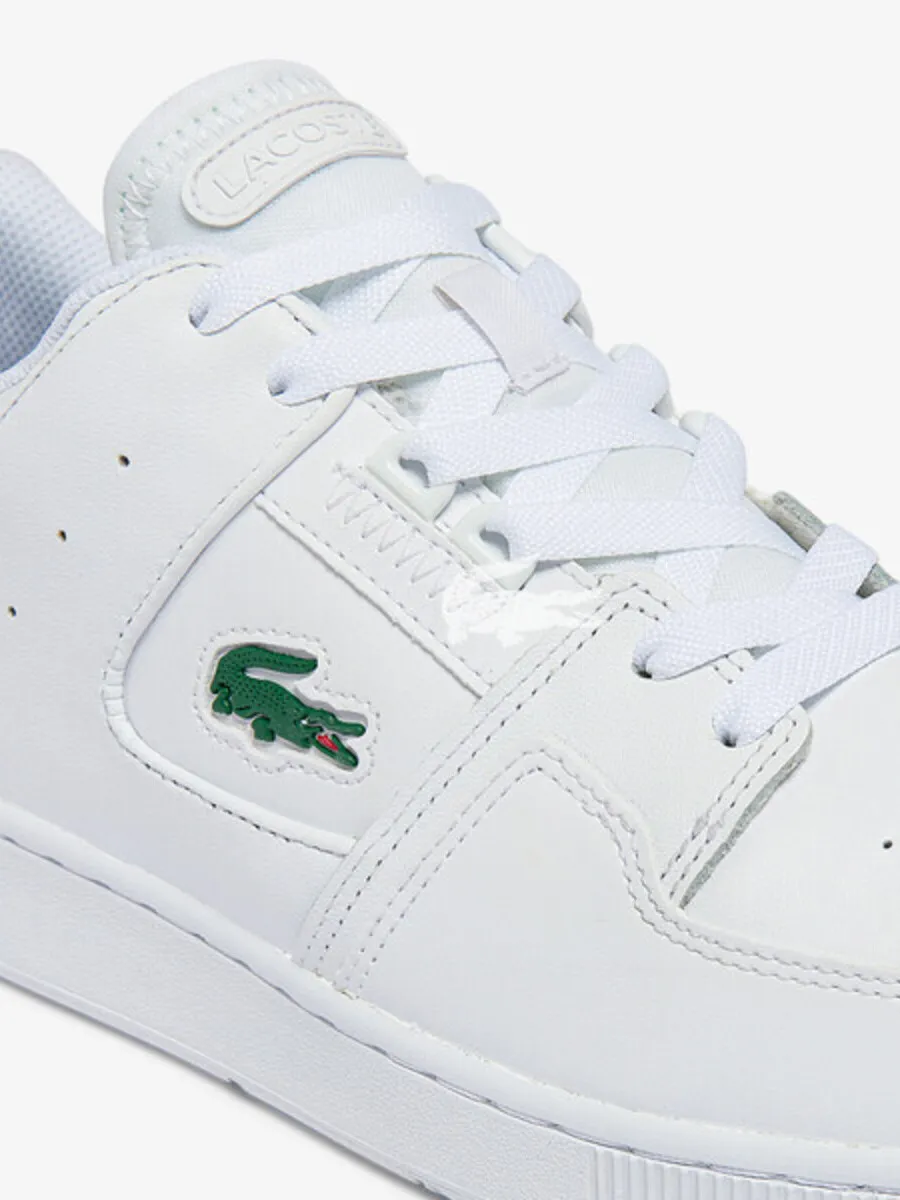 LACOSTE White Men’s Court Cage Leather Trainers