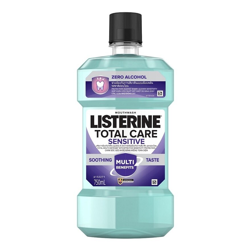 Listerine Mouthwash Total Care Sensitive Soothing Taste 750 Ml.