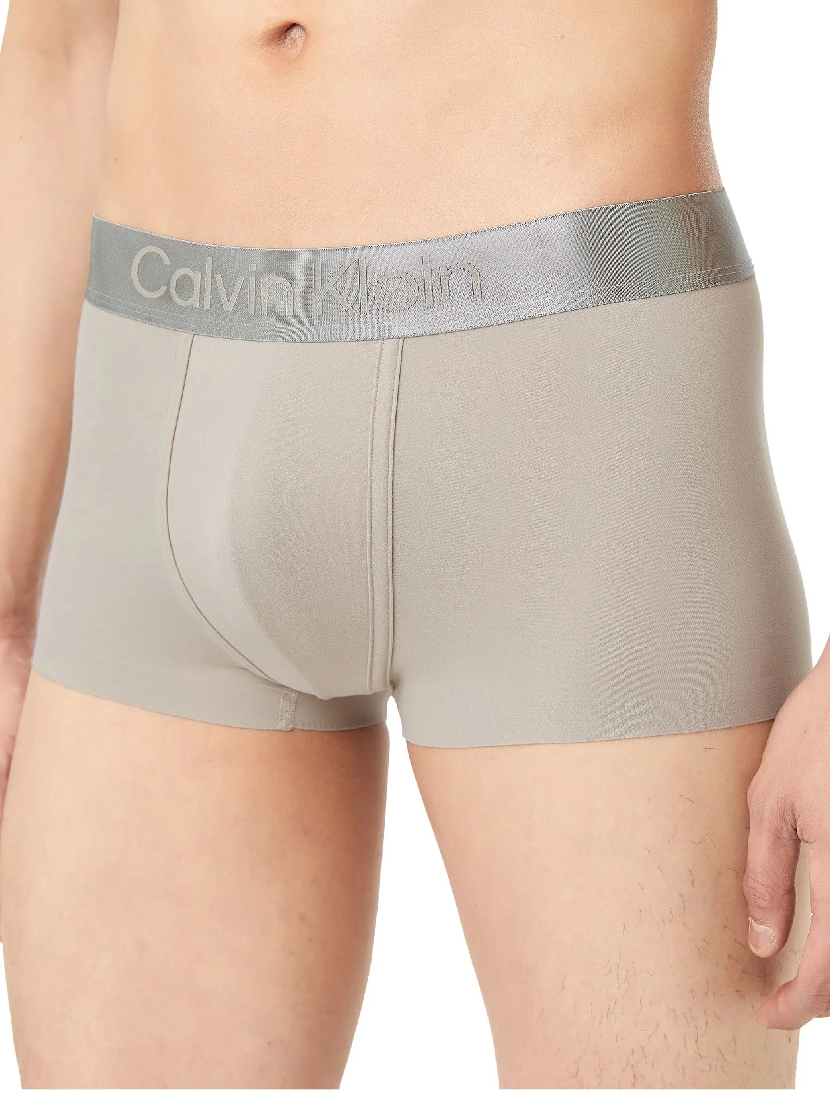 CALVIN KLEIN Men's Brushed Micro Jersey Low Rise Trunks Beige