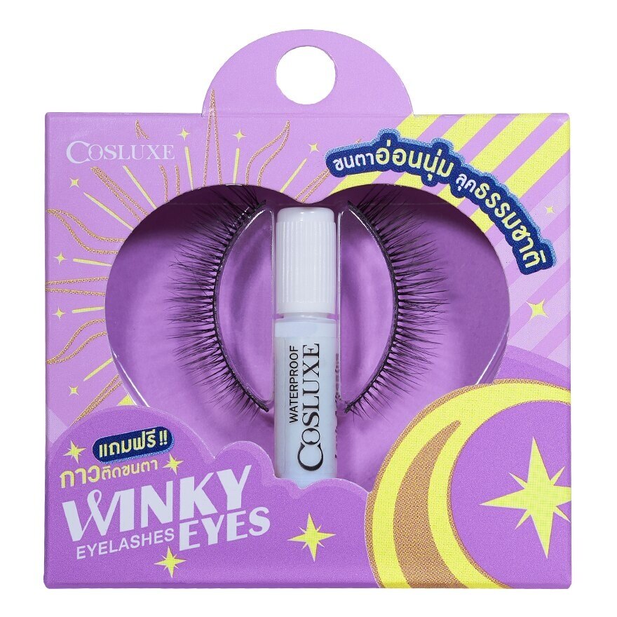 Cosluxe Winky Eyes Eyelashes 1Pair With Adhesive B-02 - B-02