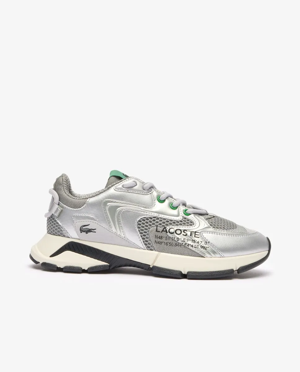 LACOSTE Men’s L003 Neo Leather Logo Trainers Grey