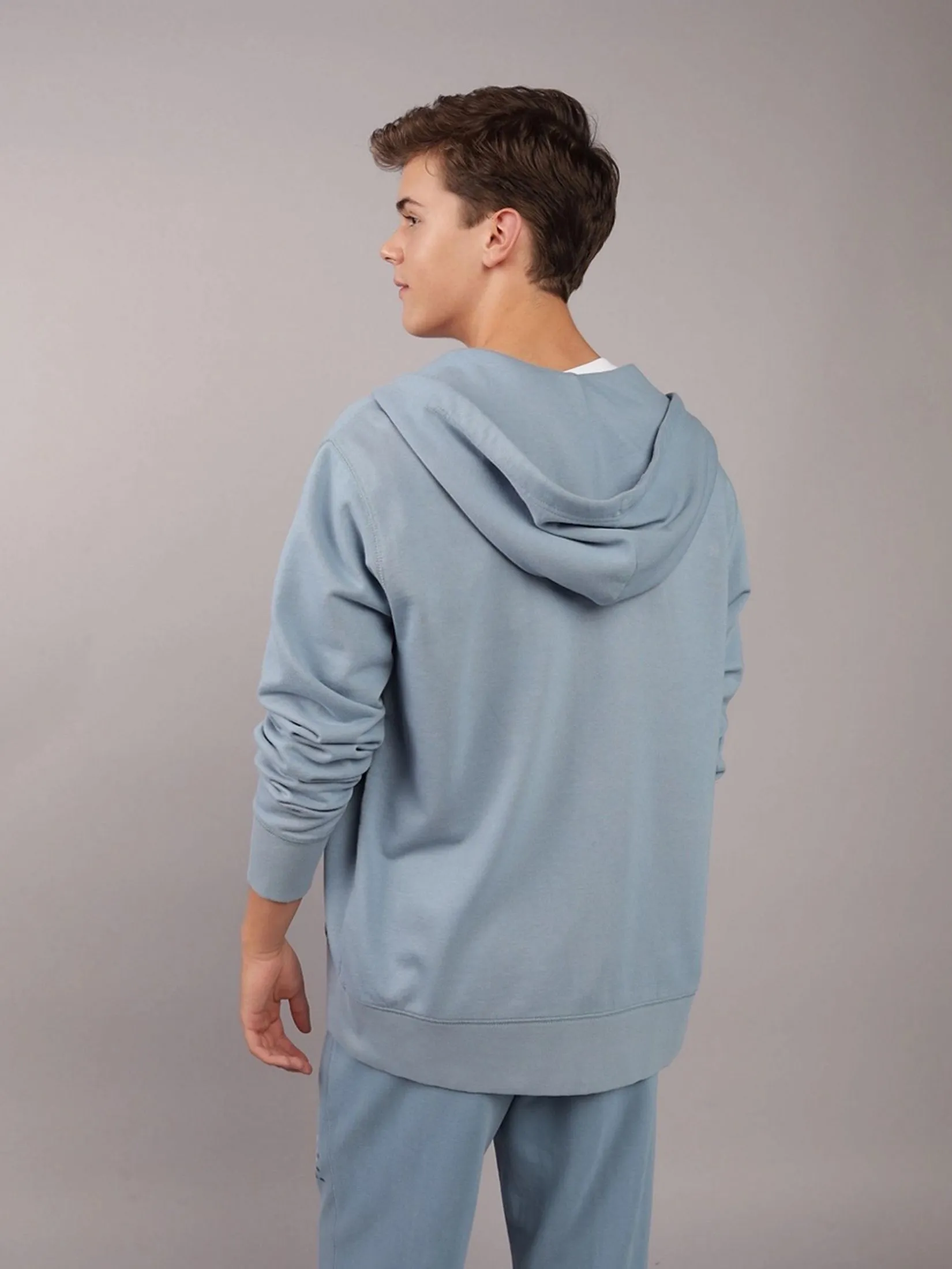 AMERICAN EAGLE MEN 2334 INTL HERITAGE FULL ZIP 409 BLUE MIST