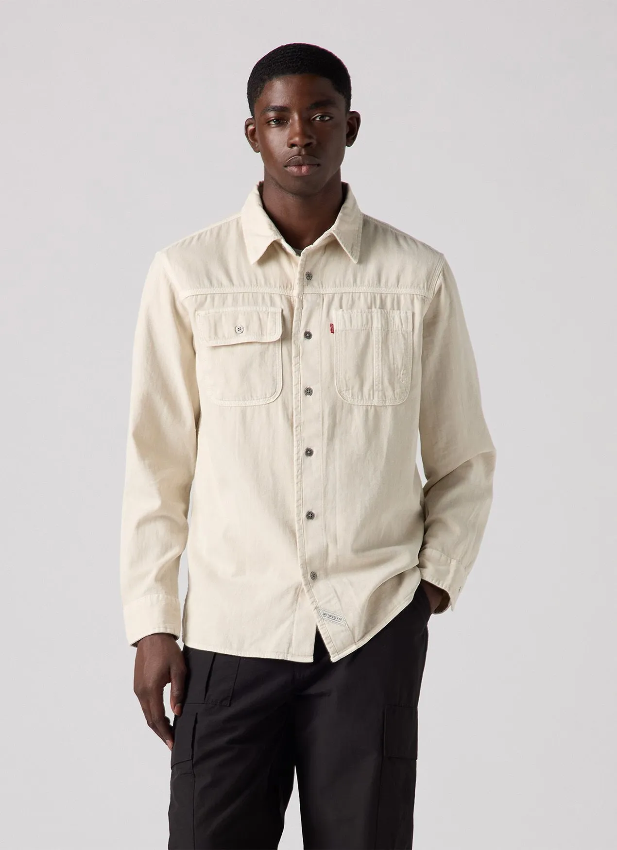 LEVI'S Men’s Long-Sleeve Auburn Worker Shirt Cream