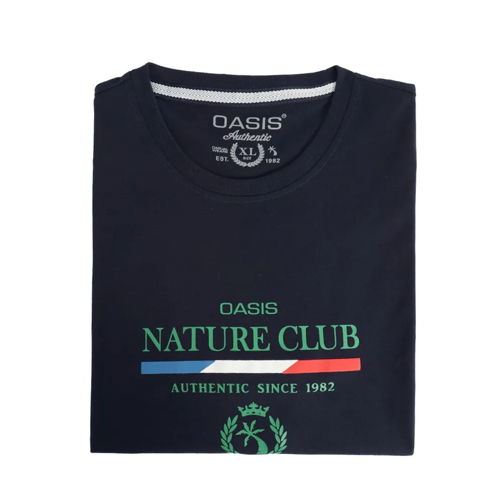 OASIS Navy Blue T-shirt Short sleeved