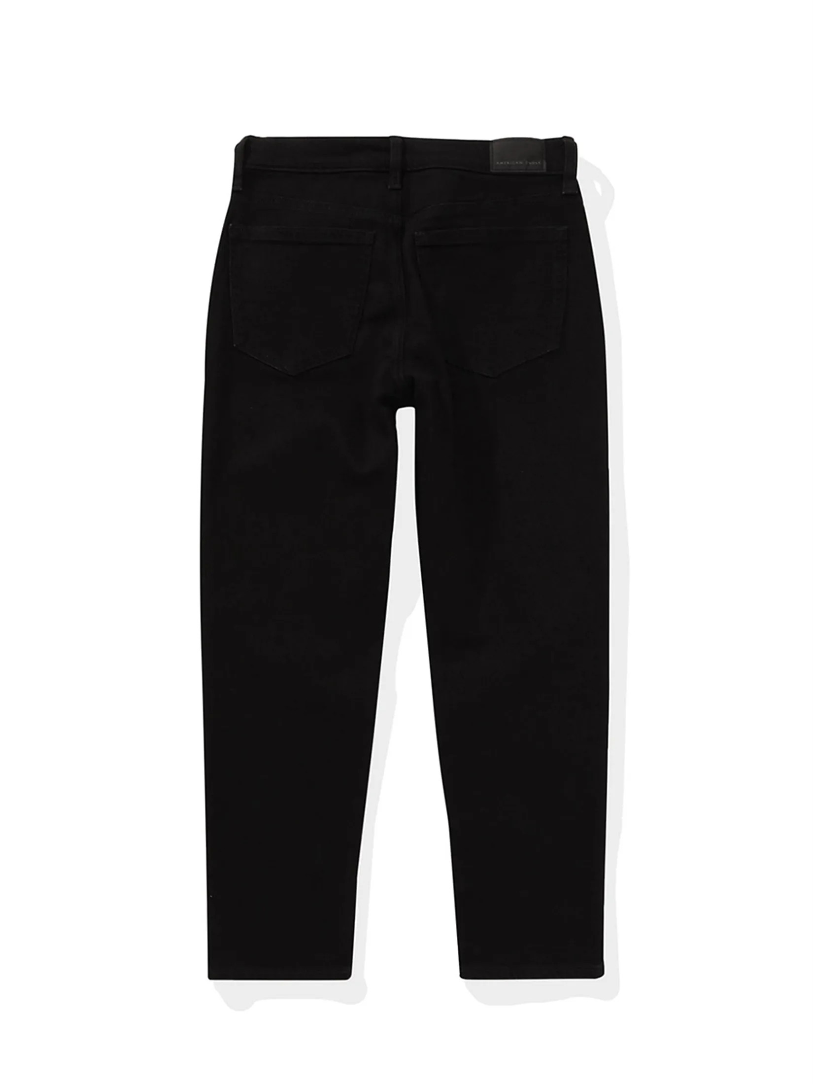 AMERICAN EAGLE WOMEN SUPER HIGH-RISE ANKLE STRAIGHT JEANS - VPP 001 BLACK