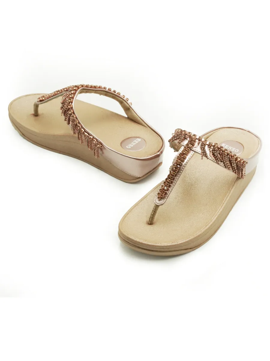 SENSO Women Comfort Sandals J81015 Rose Gold