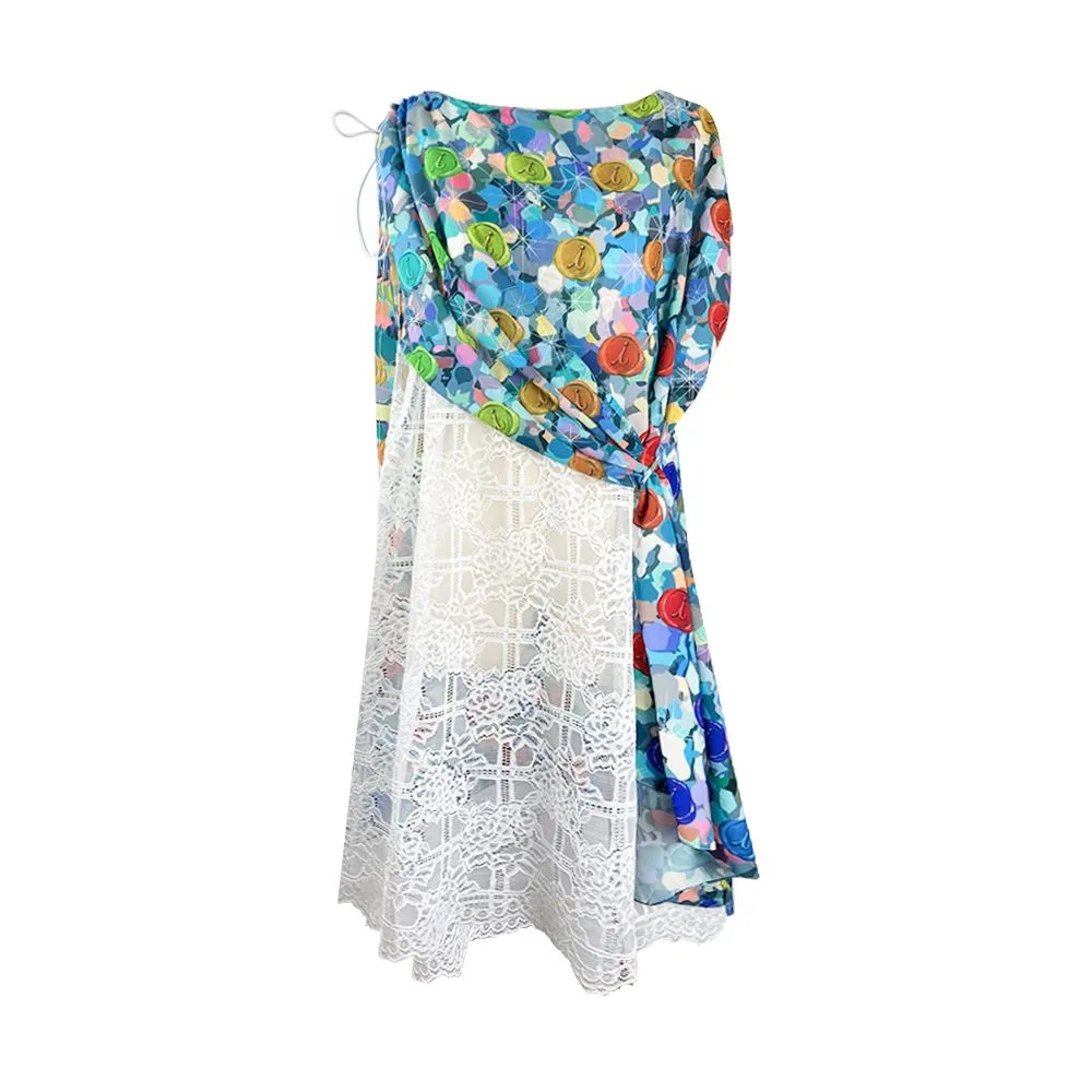 ICONIC BLUE FLORID DRESS MODEL FLORID DRESS 6787