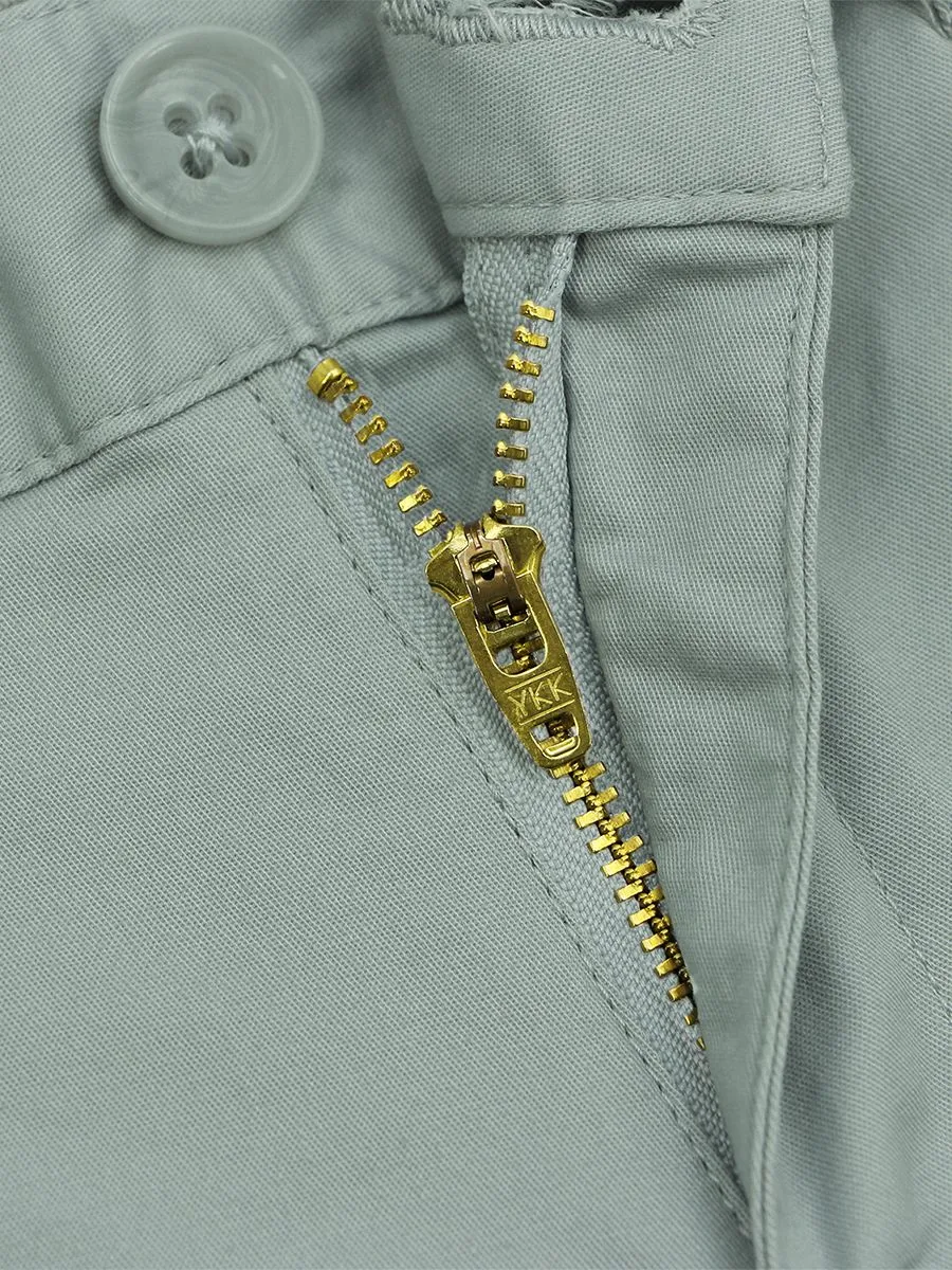 GIORDANO Women's Twill Mid-Rise Slim Fit Pocket Shorts (180 Elastic Waistband) Jadeite Green