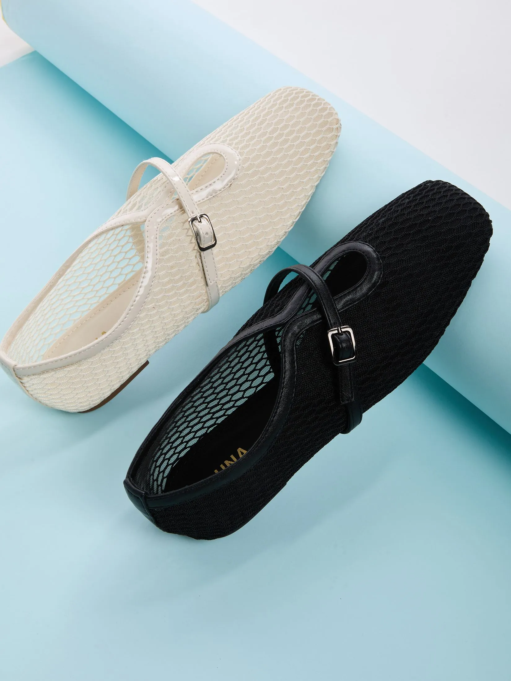 LUNA Women Flat Shoes Mesh