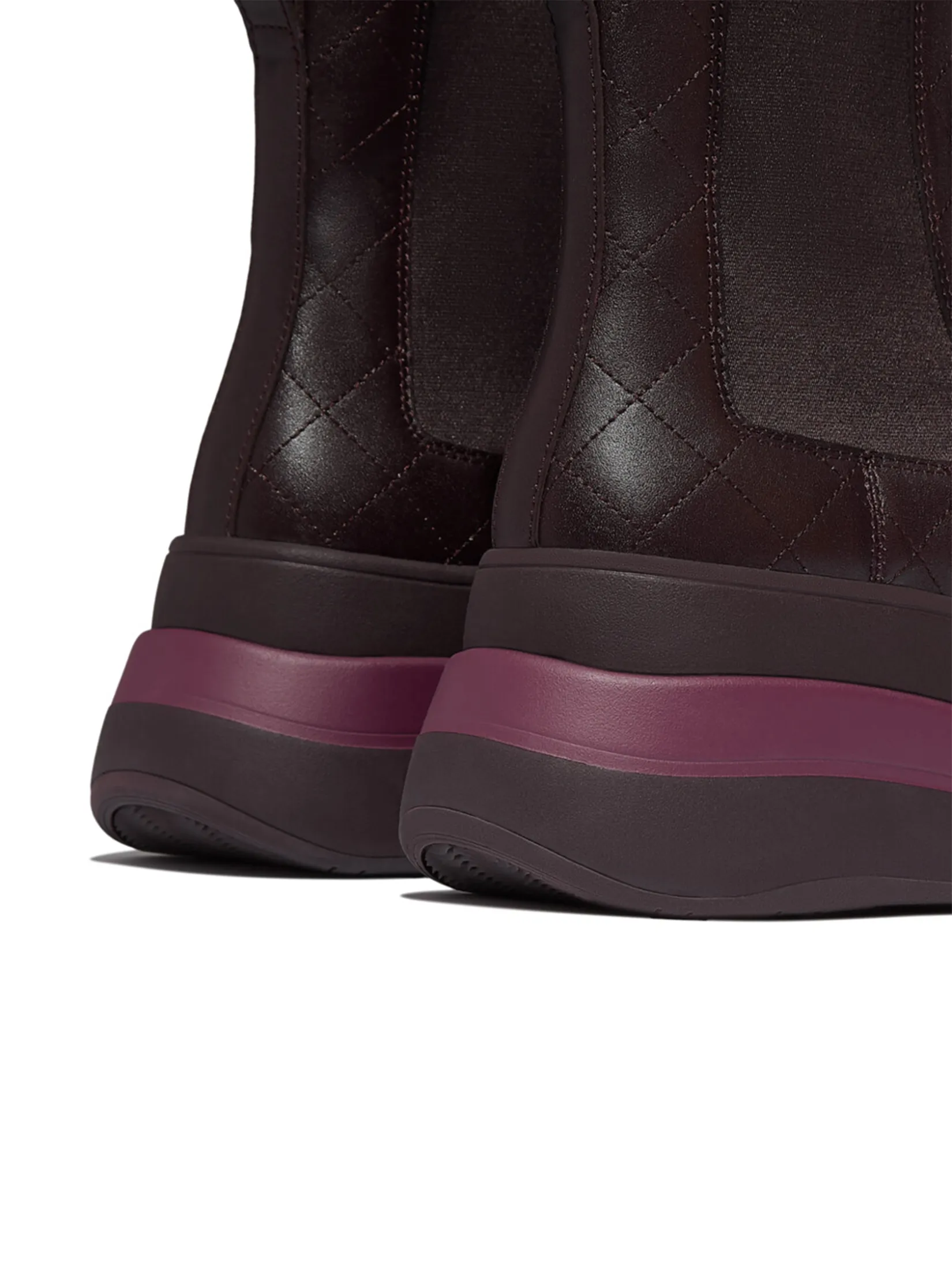 FitFlop™ WOMEN S F-MODE STACK QUILTED CHELSEA B PURPLE