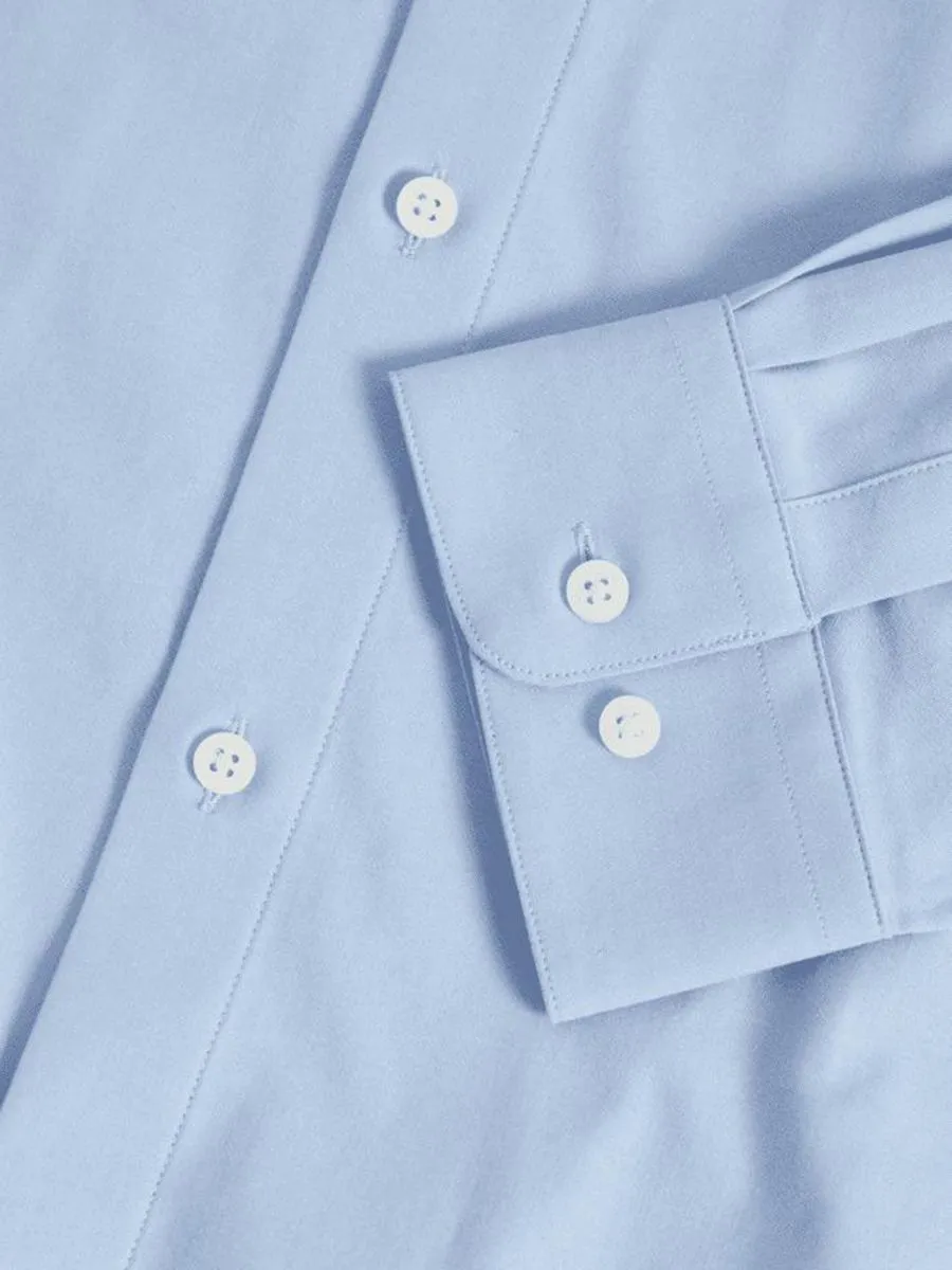 MARKS & SPENCER Men Shirt Slim Fit Cotton Stretch 360 Flex E0_Blue