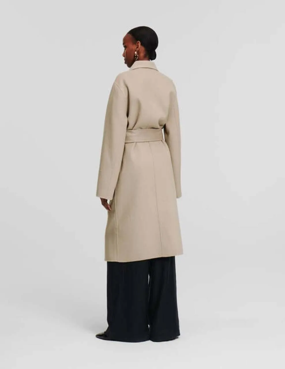 KARL LAGERFELD DOUBLE FACE SOFT WOMAN COAT NOMAD