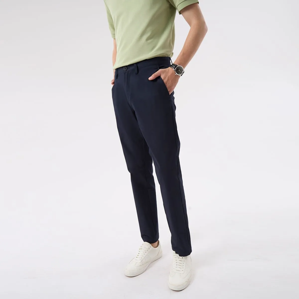 LTD Slim Fit Chino Pants Men Navy Blue