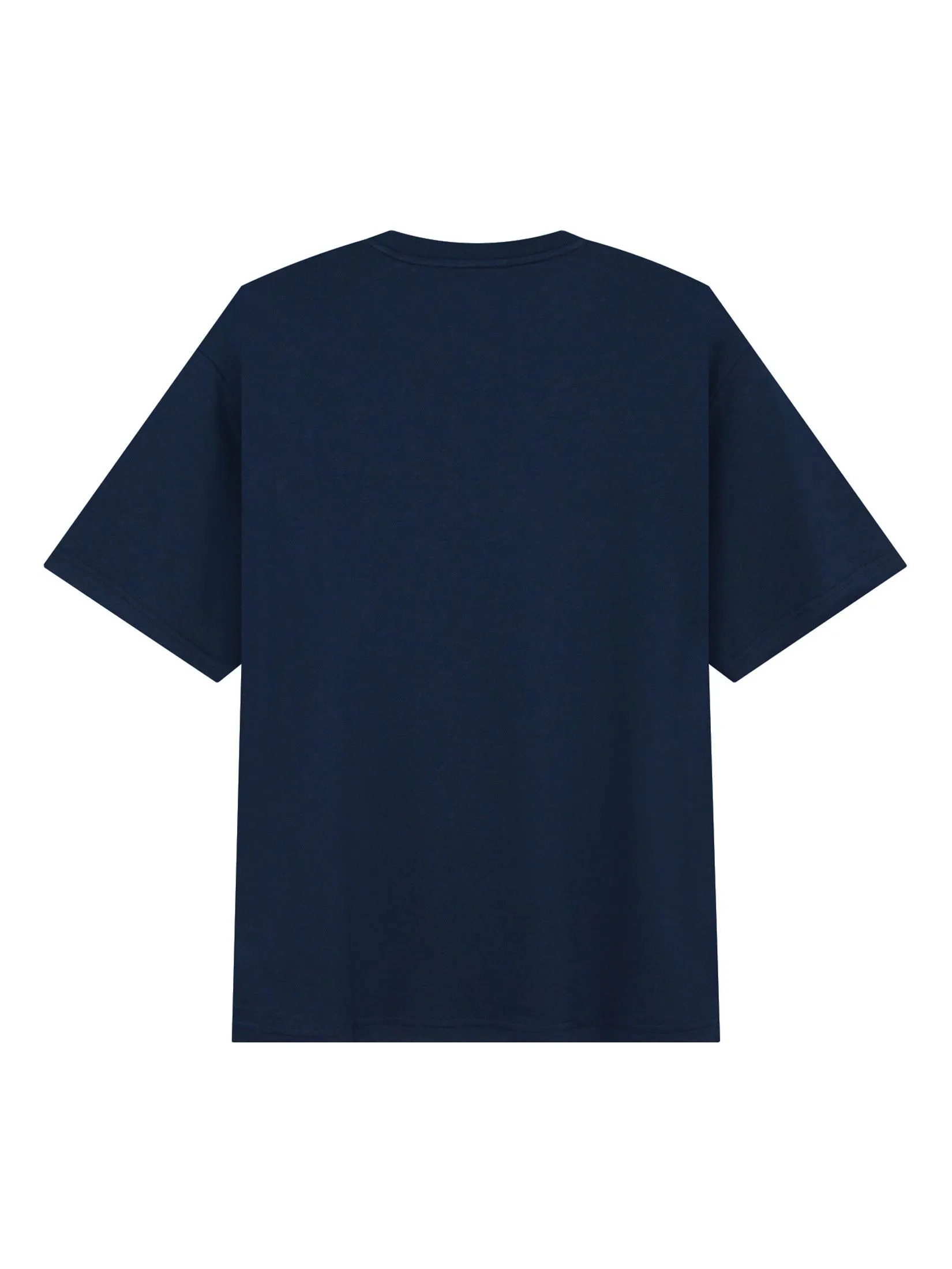 GIORDANO Men's Relaxed Cool UV-resistant G-Motion Tee (Tennis) Navy