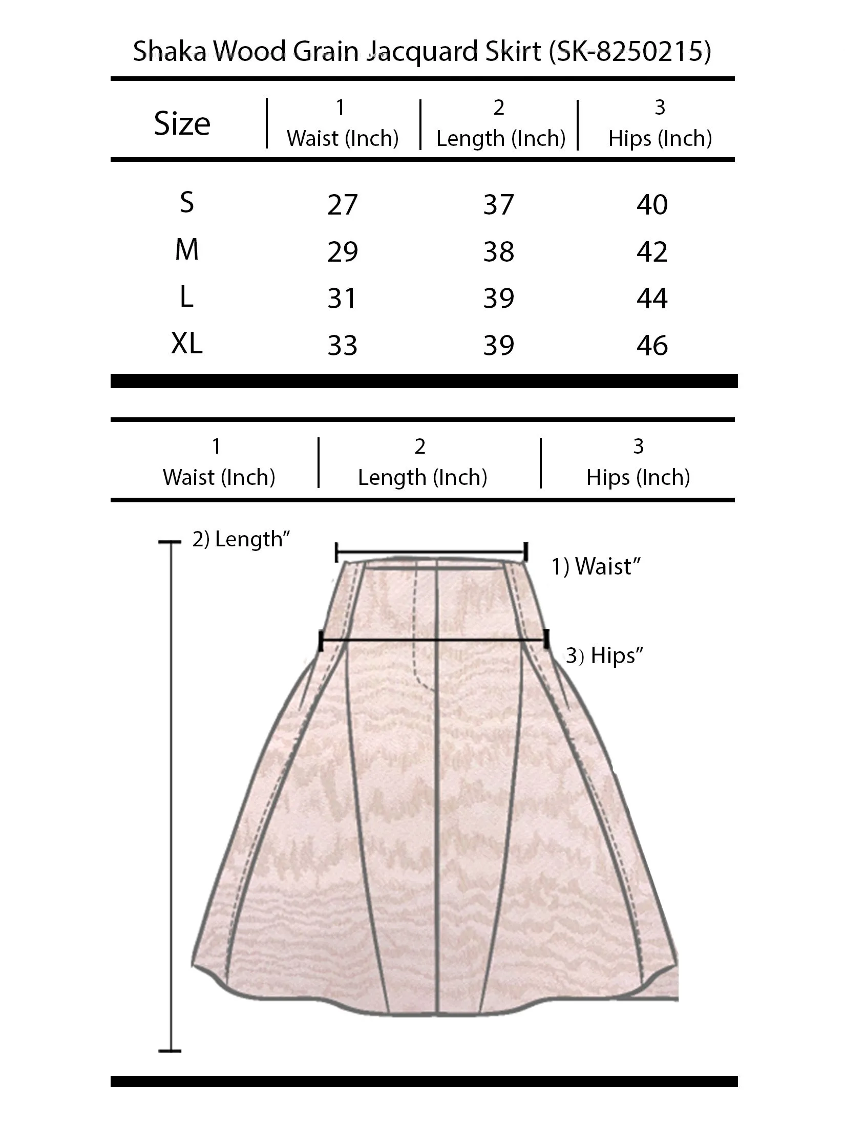 SHAKA Woman Skirt Wood Grain Jacquard Pink