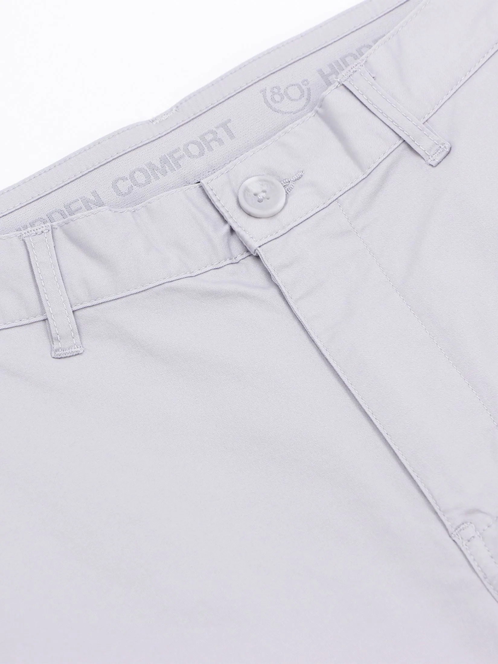 GIORDANO Men's Slim Taper Bermuda Shorts (180° Elastic Waist) Dolphin Grey