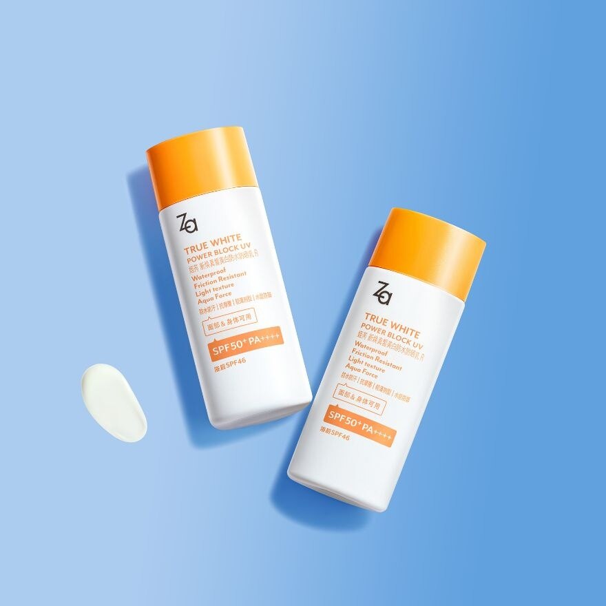 Za True White Power Block UV Sunscreen SPF50+ PA++++ 50g.
