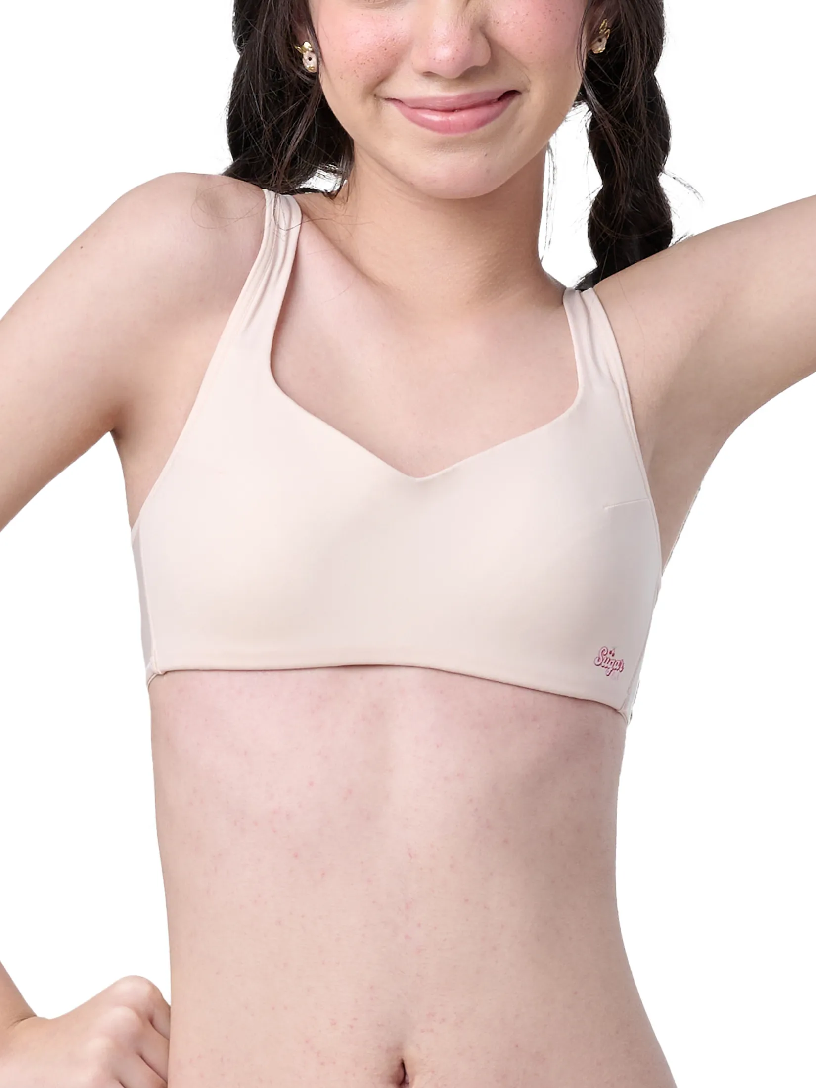 WACOAL Women Teen Collection Plaifah.postcard wireless bra cream
