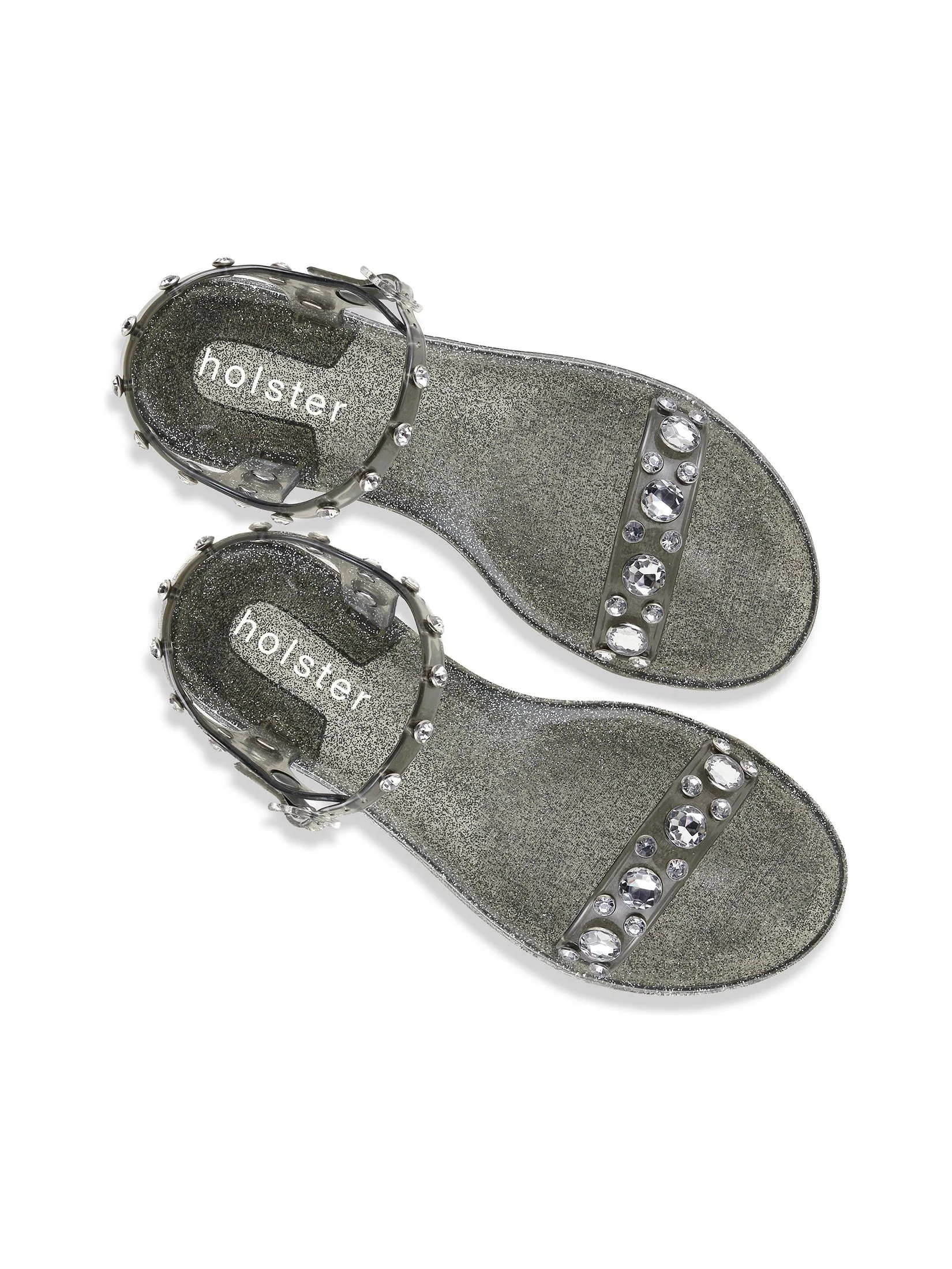 HOLSTER Women Sandals Glitz Glitter Pewter