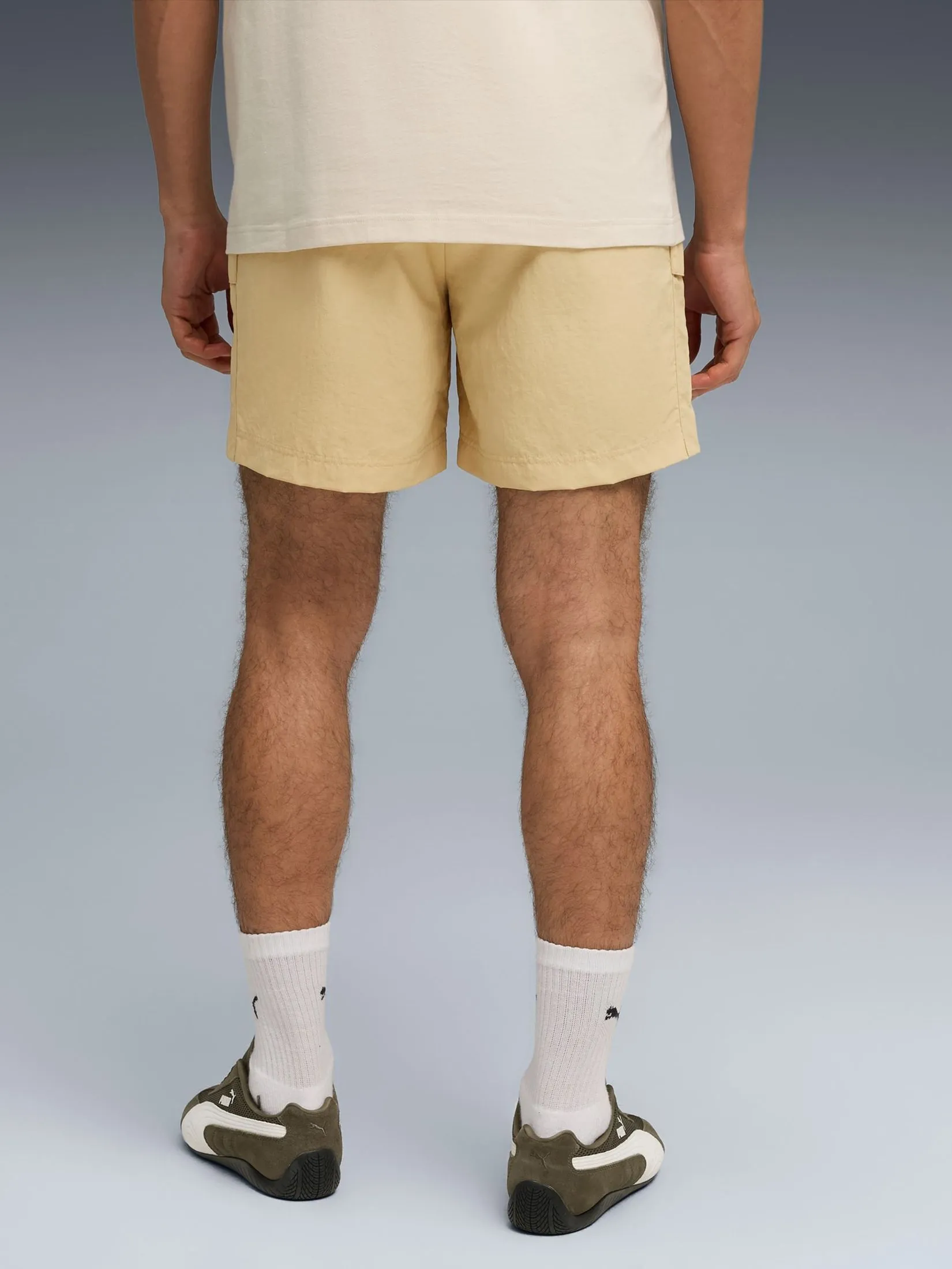 PUMA Men Cargo Shorts 6" Wardrobe Essentials Relaxed 629656-92 Pebble Path