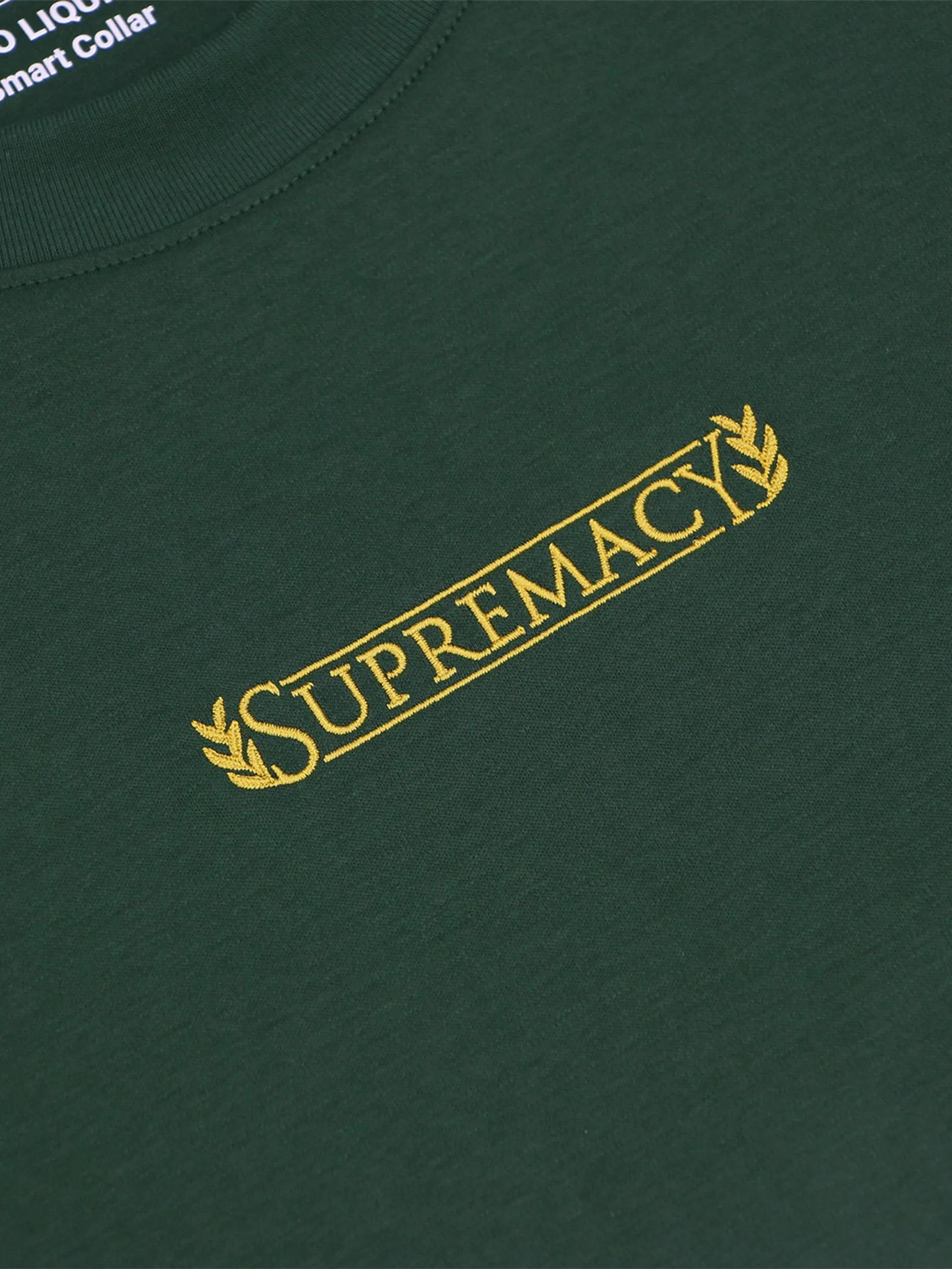 GIORDANO Men Liquid Touch Crew Neck Supremacy T-shirt (Smart Collar) Sycamore green