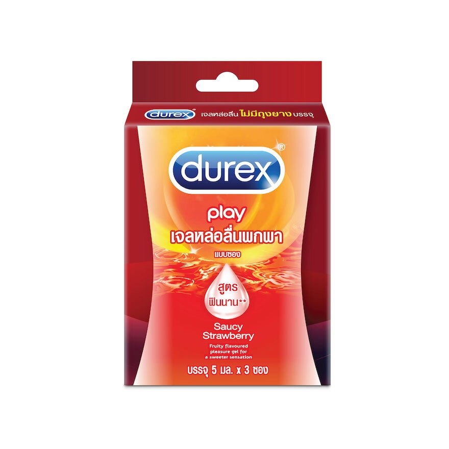 Durex Play Strawberry 5 ml. x 3 Sachets