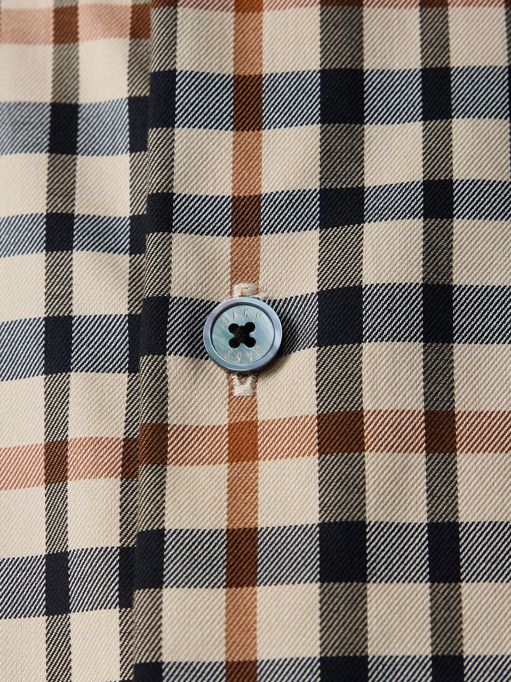 DAKS Men Long Sleeve Shirt Regular Fit Beige