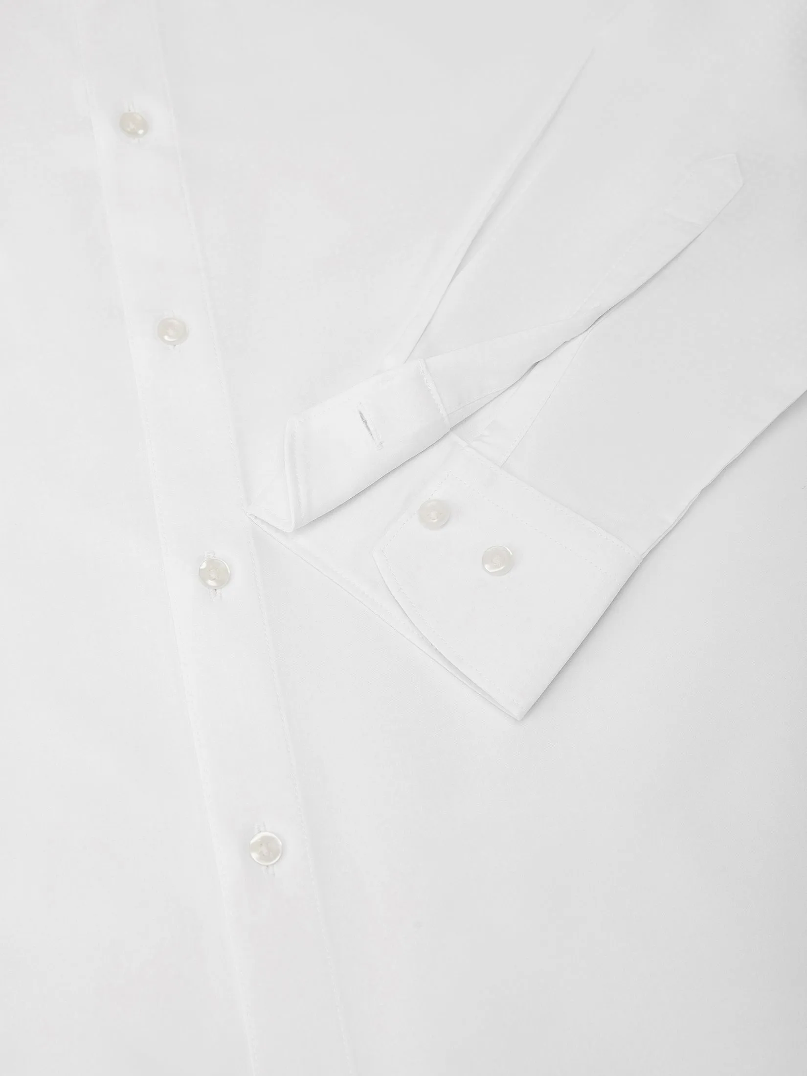 G2000 Men Clothing Non-Iron Dry Herringbone Shirt  Smart Fit - 5112331200 - White