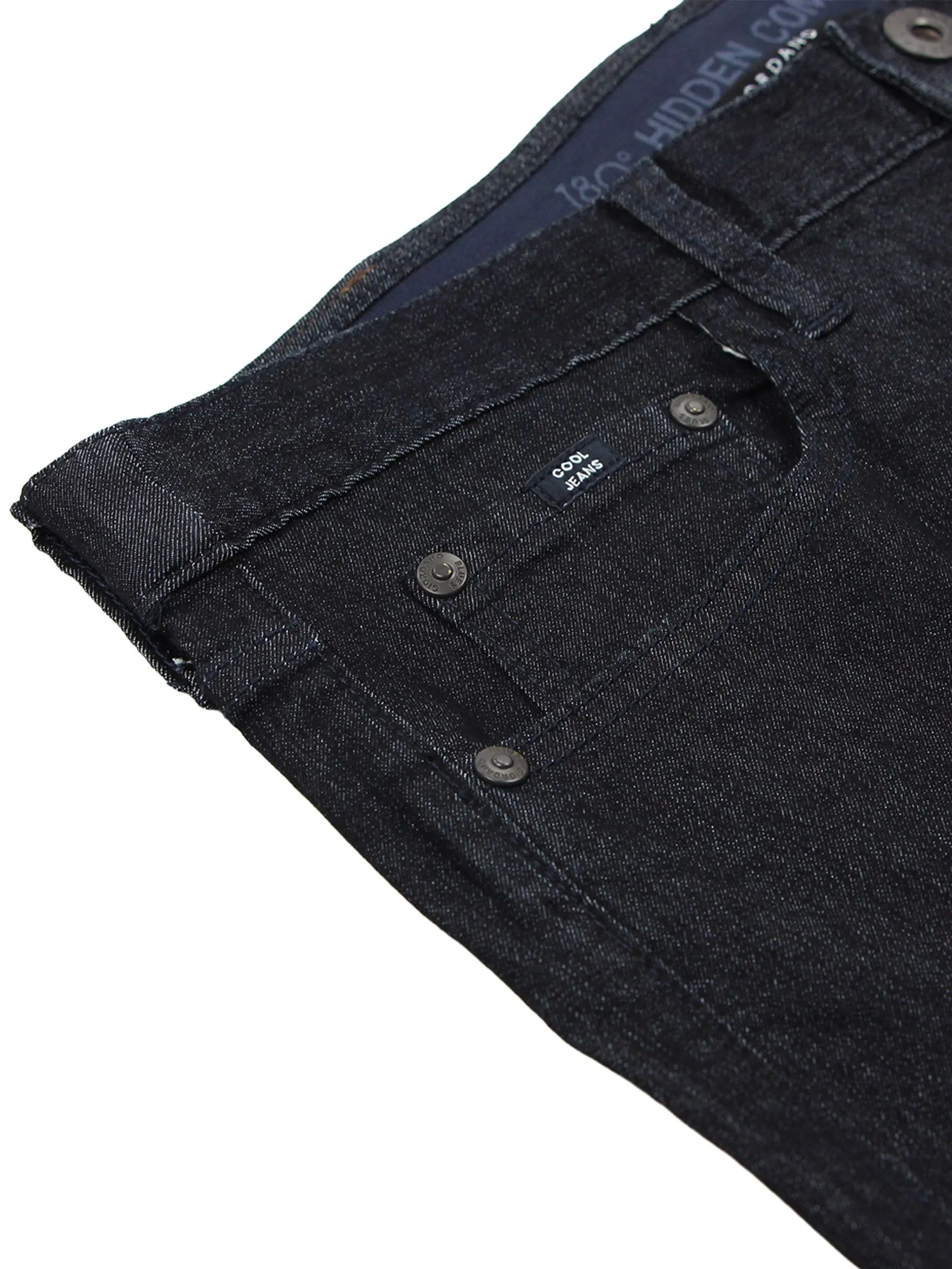 GIORDANO Men's Slim Stretch Denim Jeans (180° Elastic Waist)