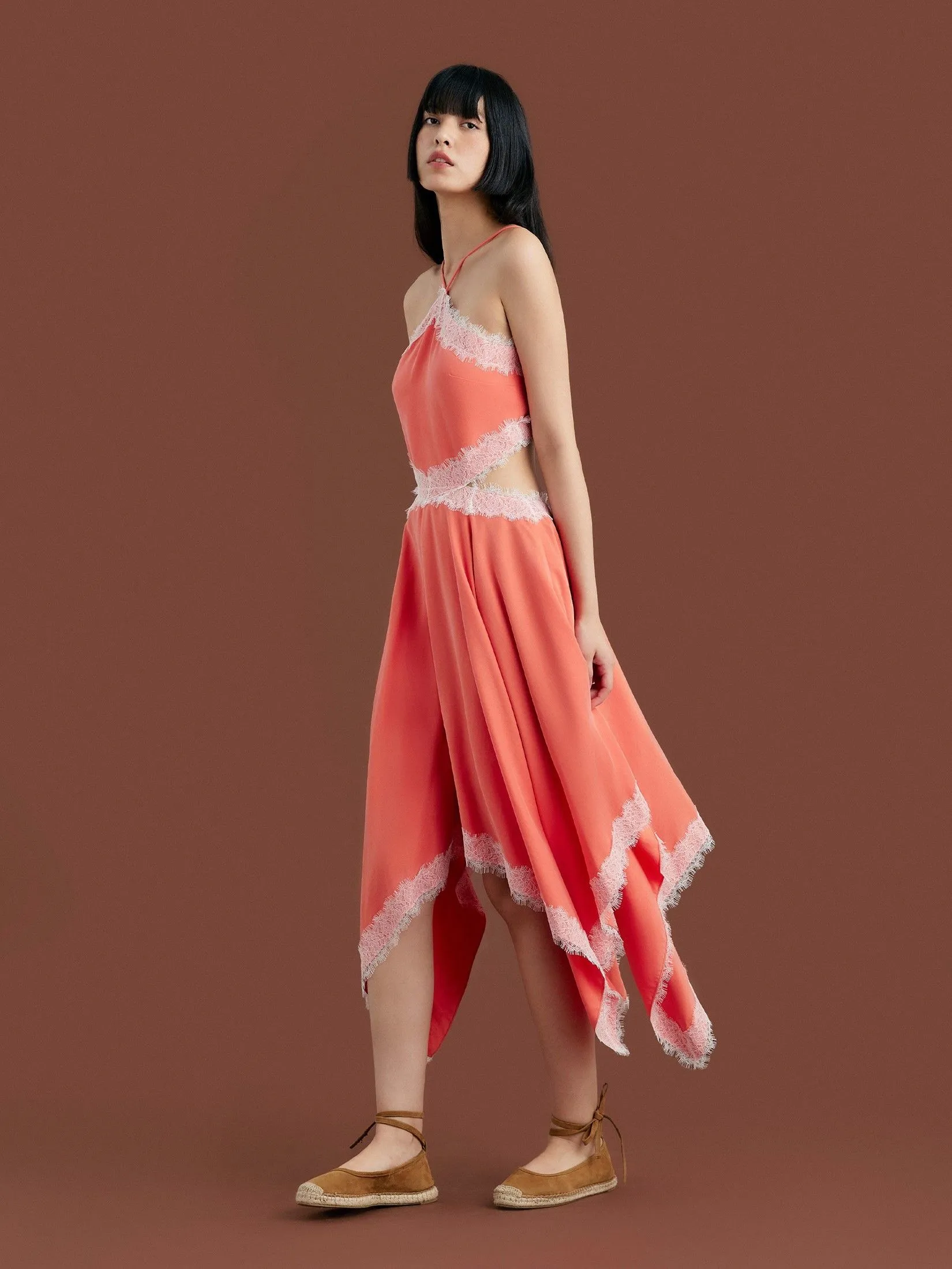 ASV (AW24)Lola Women Handkerchief Dress Orange