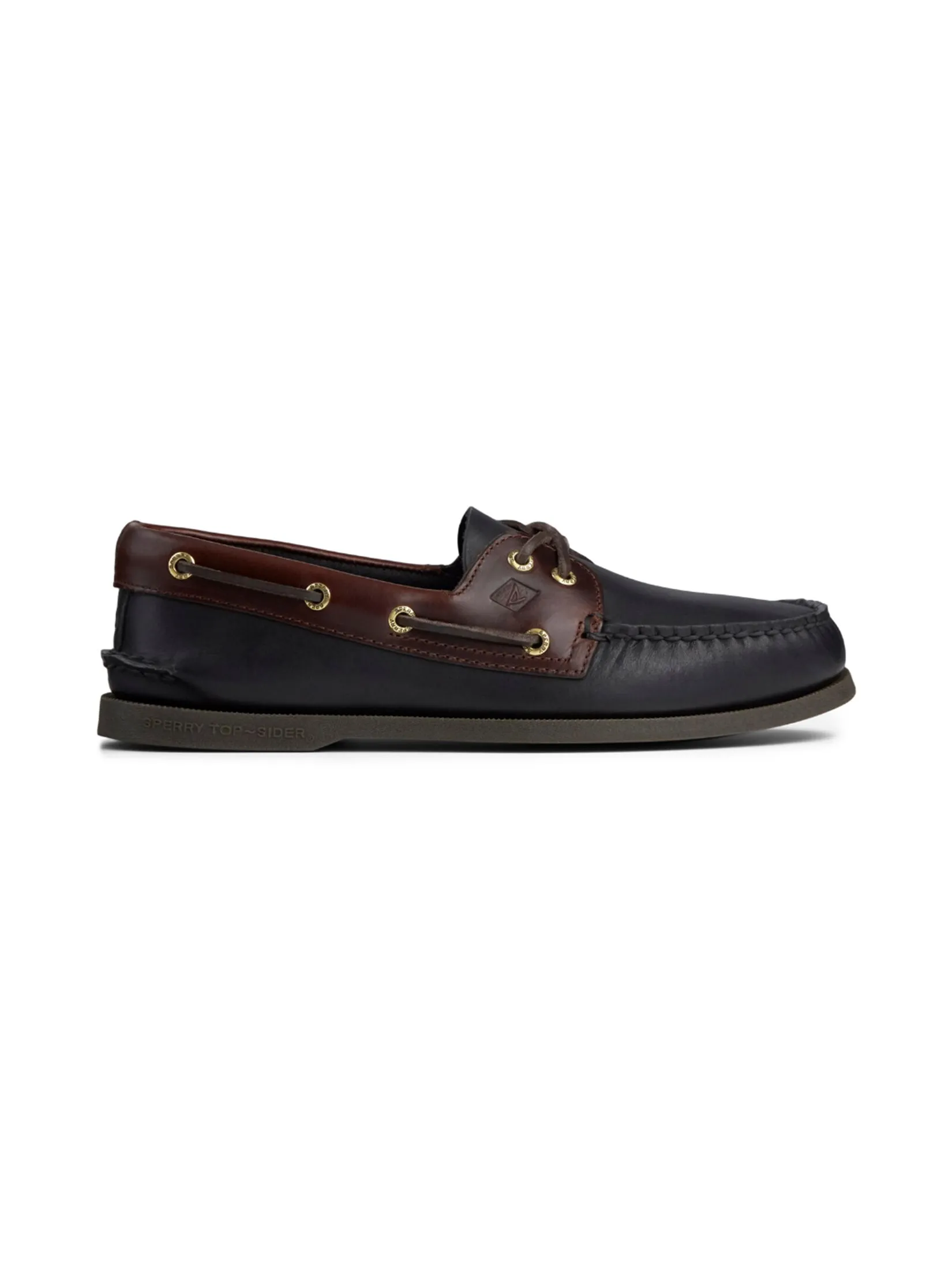 SPERRY MEN BLACK/AMARETTO A/O 2-EYE