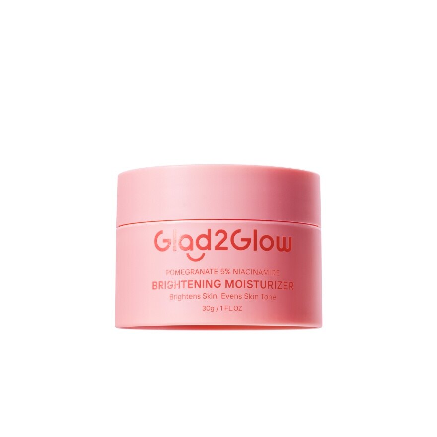 Glad2Glow Moisturizer Pomegranate5 Niacinamide Brightening 30 G. - Pink