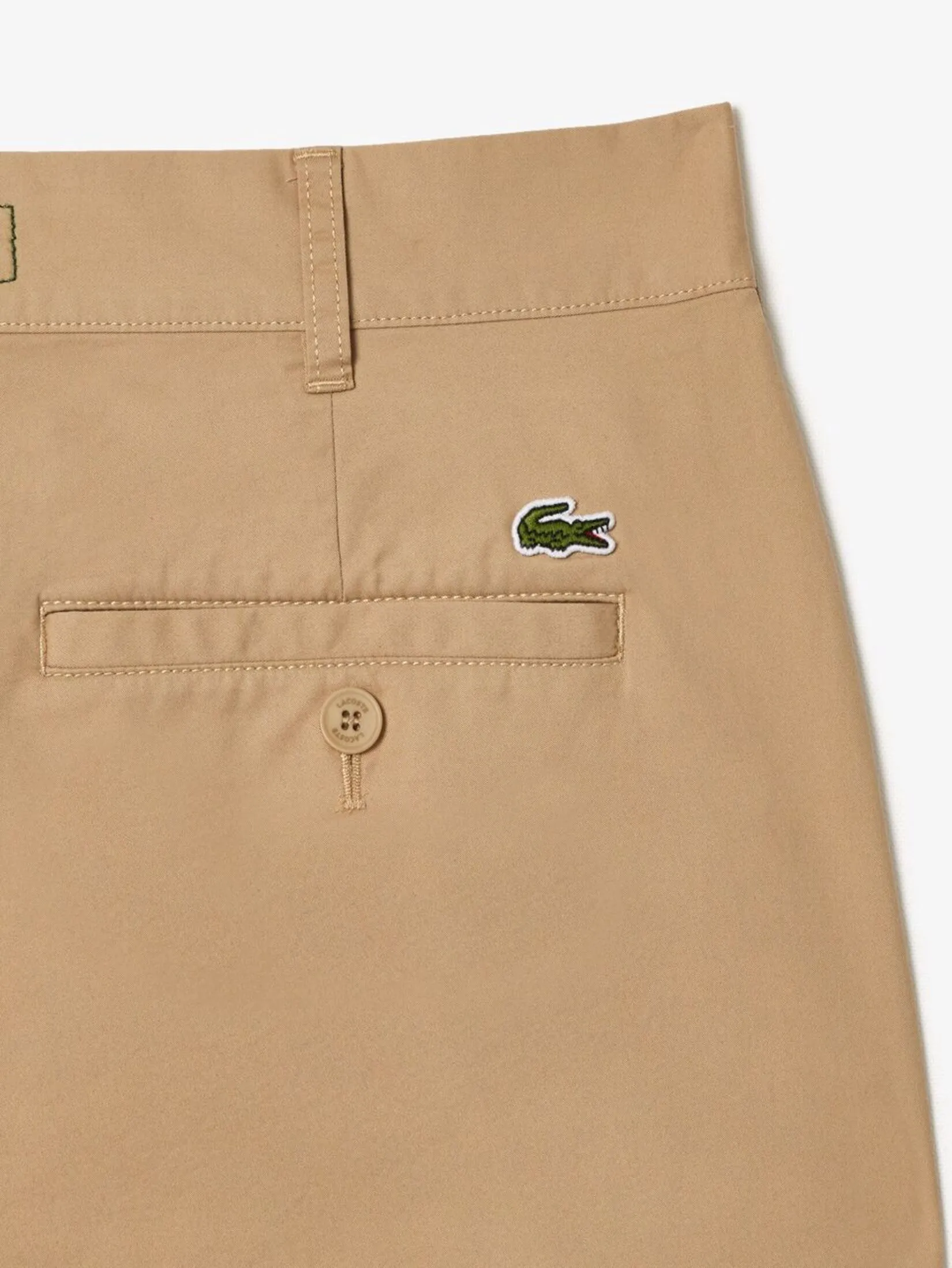 LACOSTE Lightweight Slim Fit Stretch Pants Beige