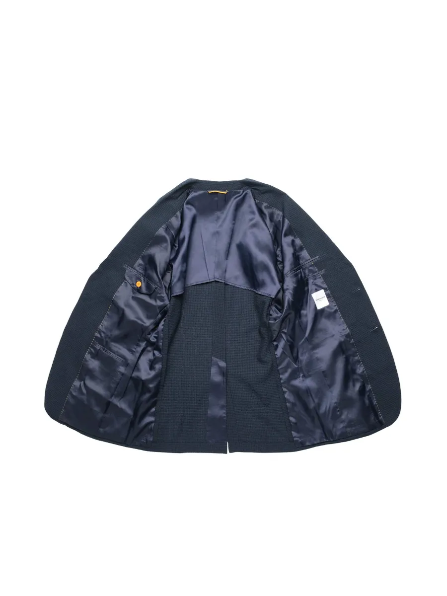 TAKEO KIKUCHI MEN NAVY CS PRIMEFLEX DOTAIR JACKET
