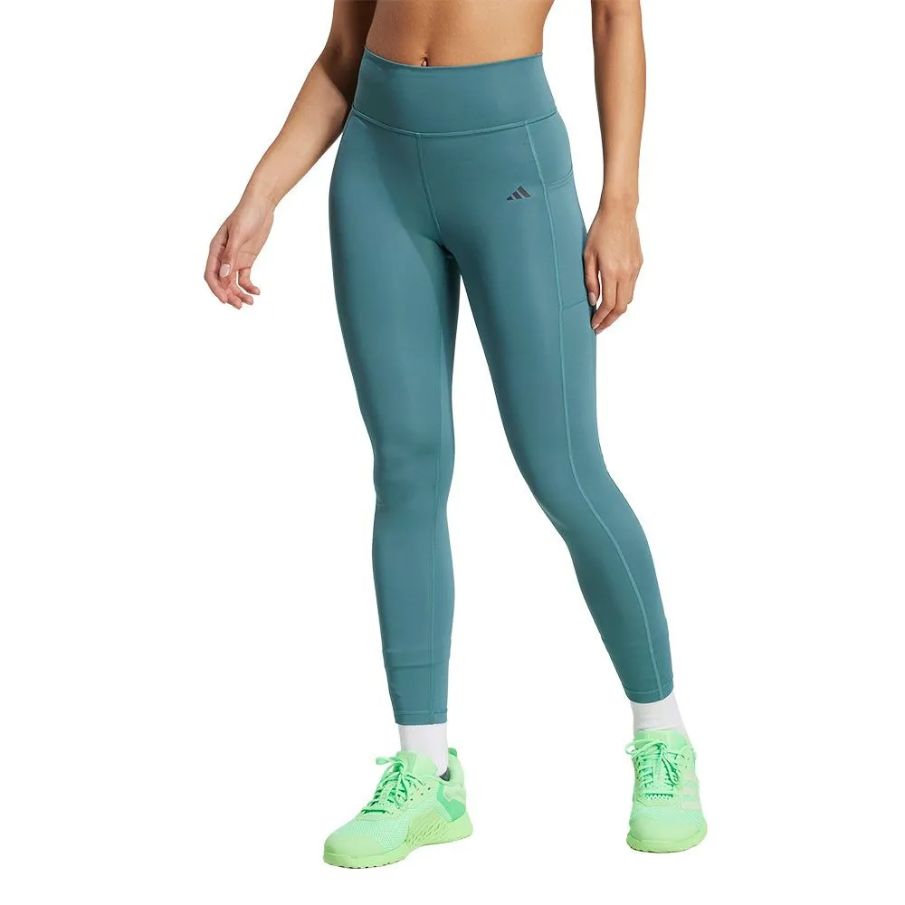 ADIDAS Optime Stash 7/8 Women Training Leggings Green - AD001AP903ELTH