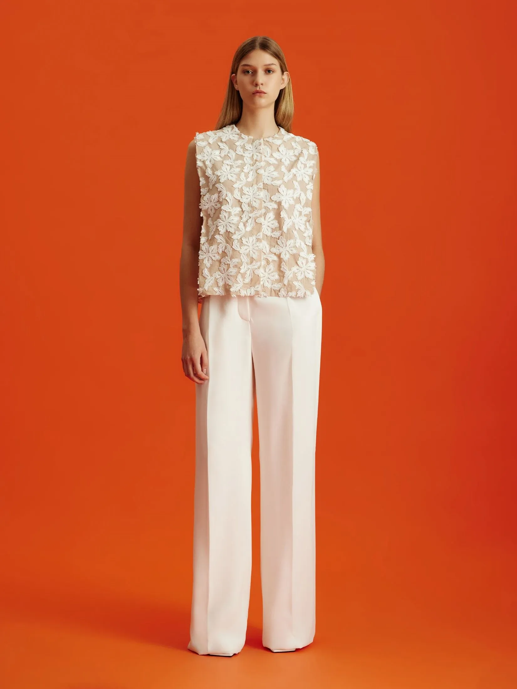 ASAVA (AW24) Payton Single Pleat Women Pants White