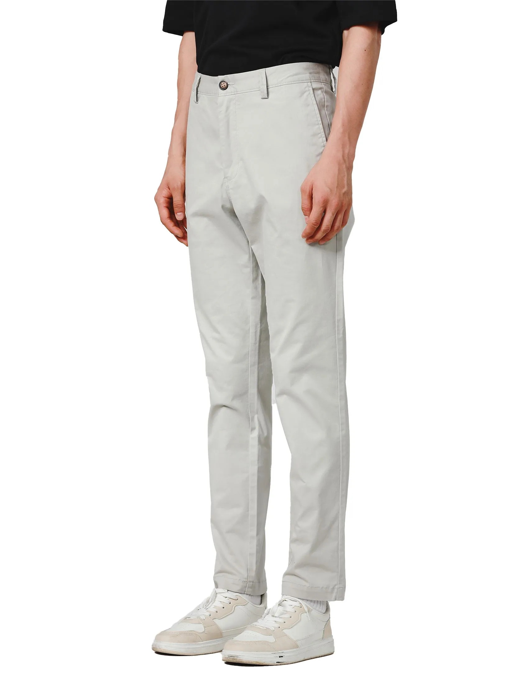 JOHN HENRY Men's Pants (Slim Fit) ESSENTIALS Light Grey